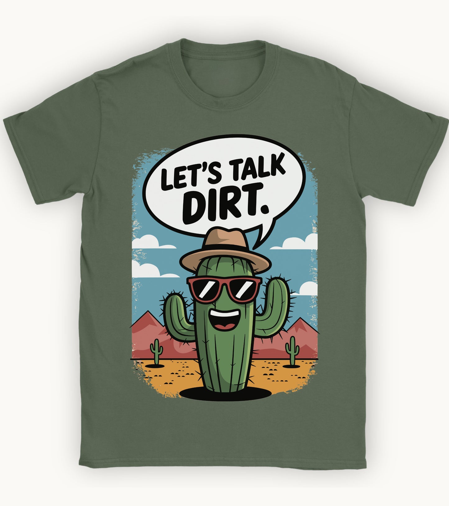 Let's talk dirt t-shirt.