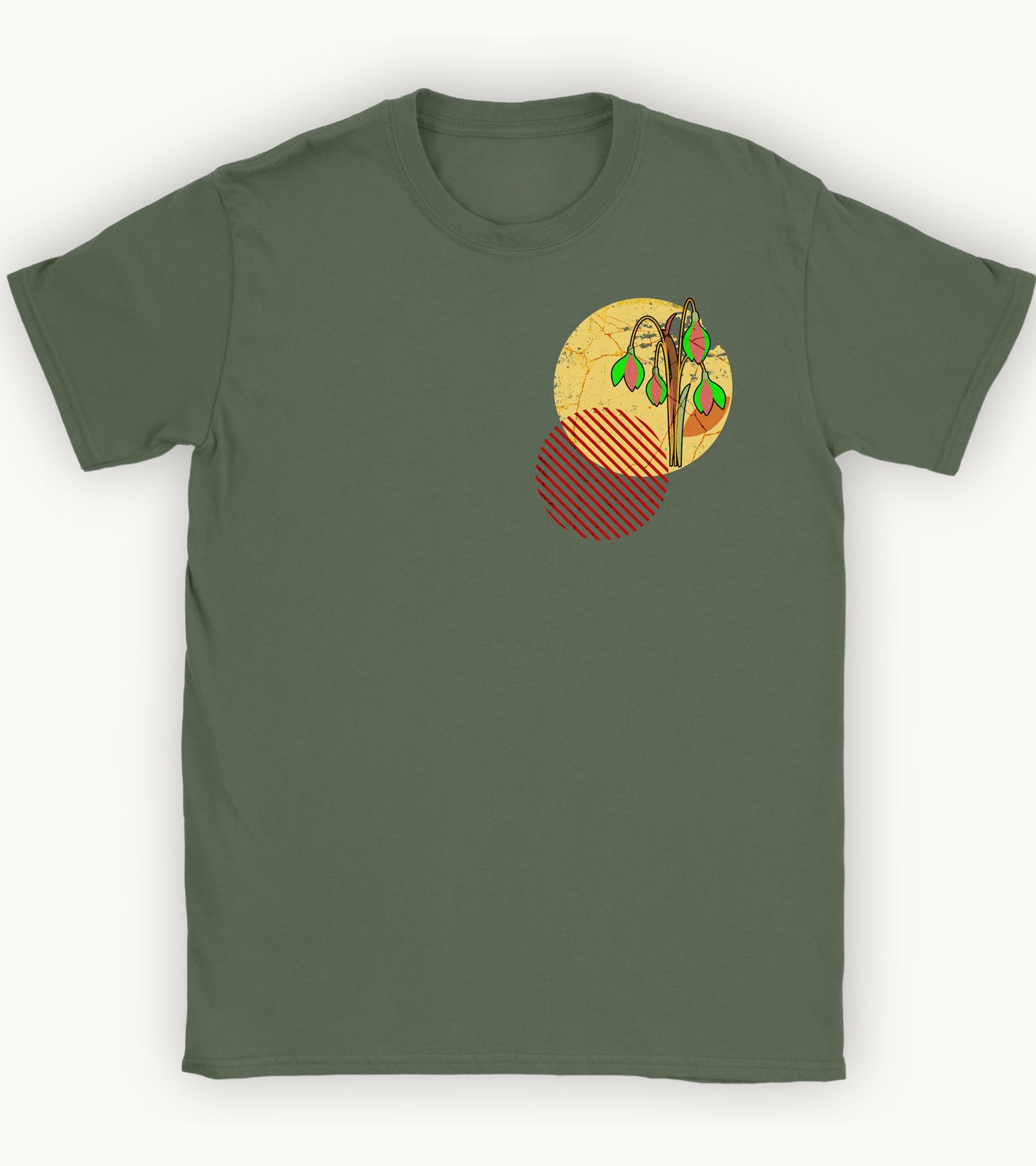 Snow drop, birth month January flower T-shirt