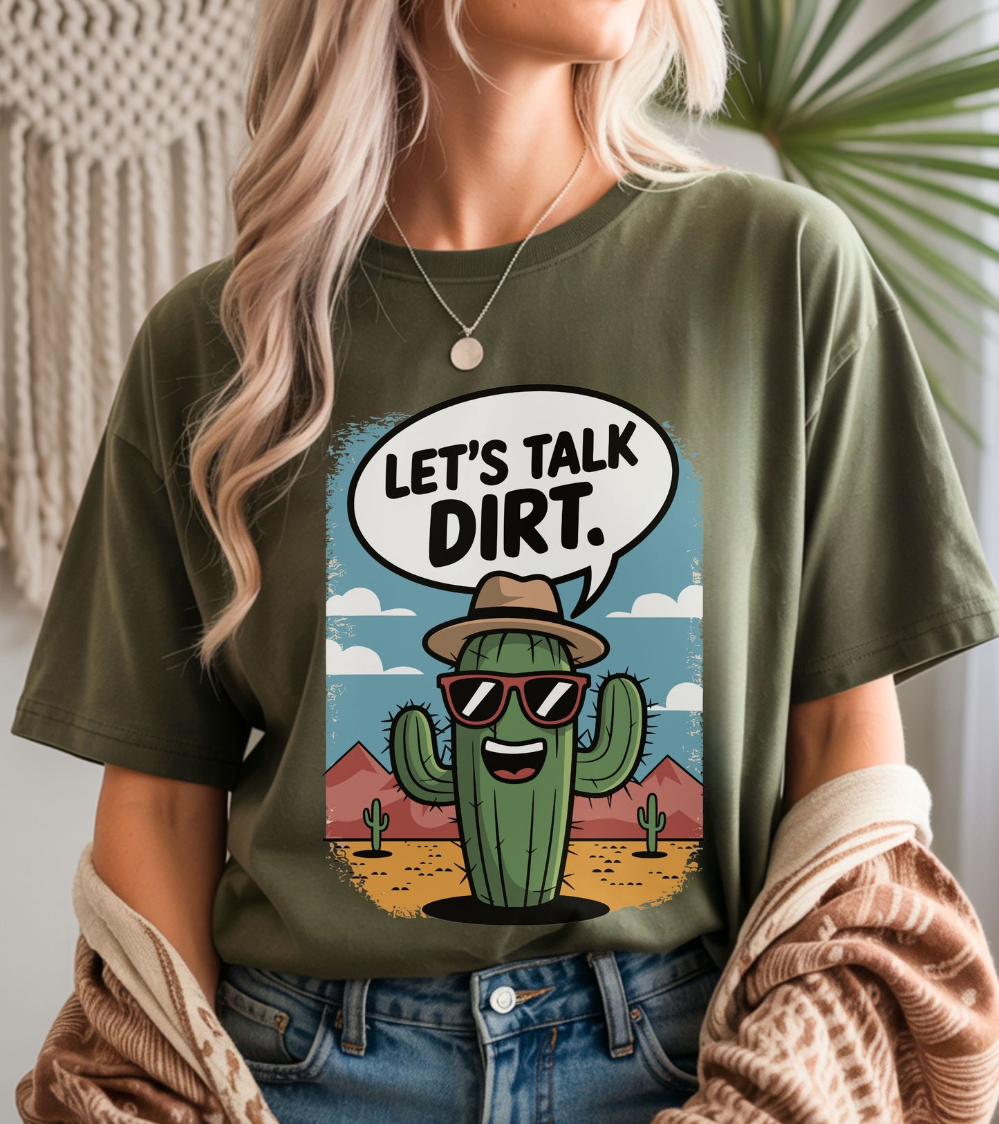 Let's talk dirt t-shirt.