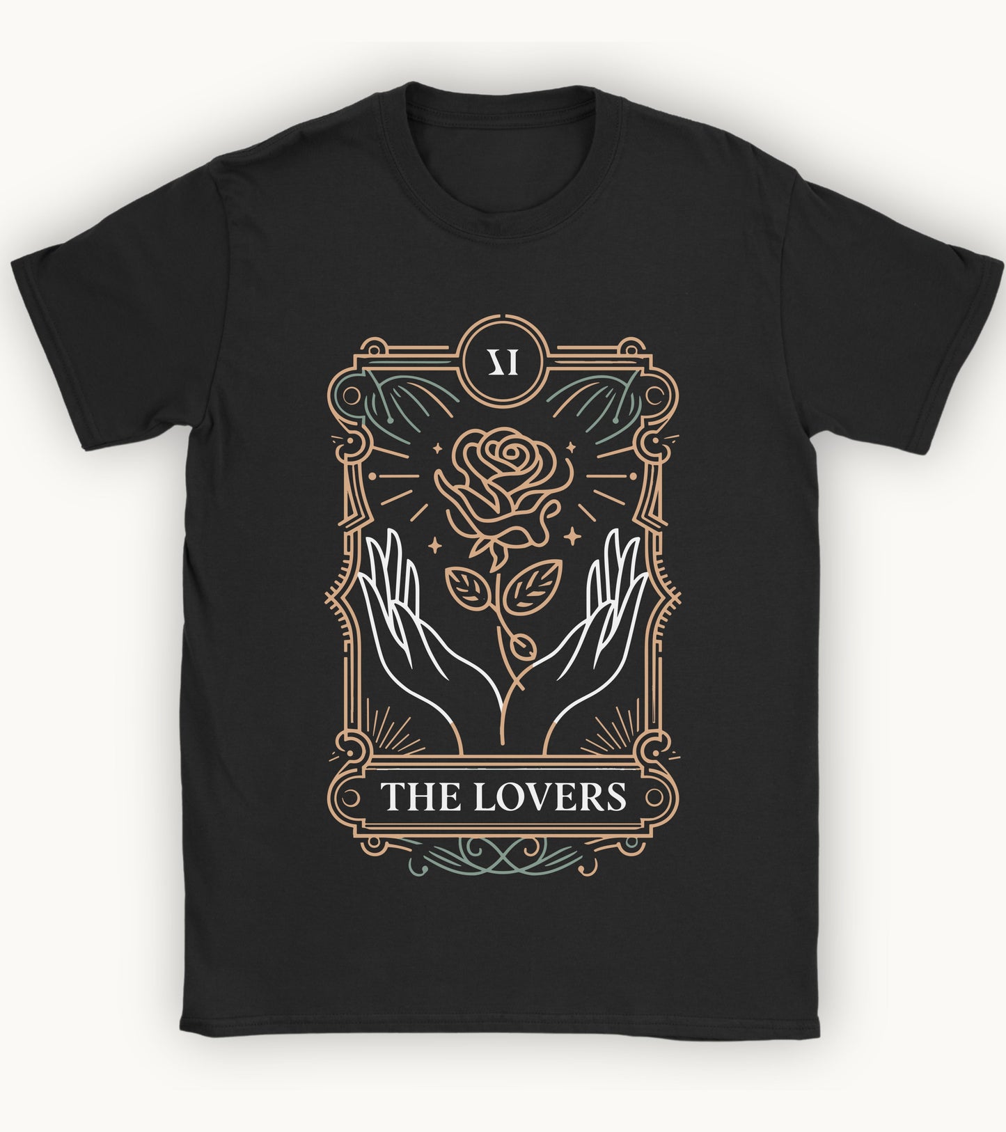 The Lovers’ Bloom – A Floral Tarot Story T-shirt.