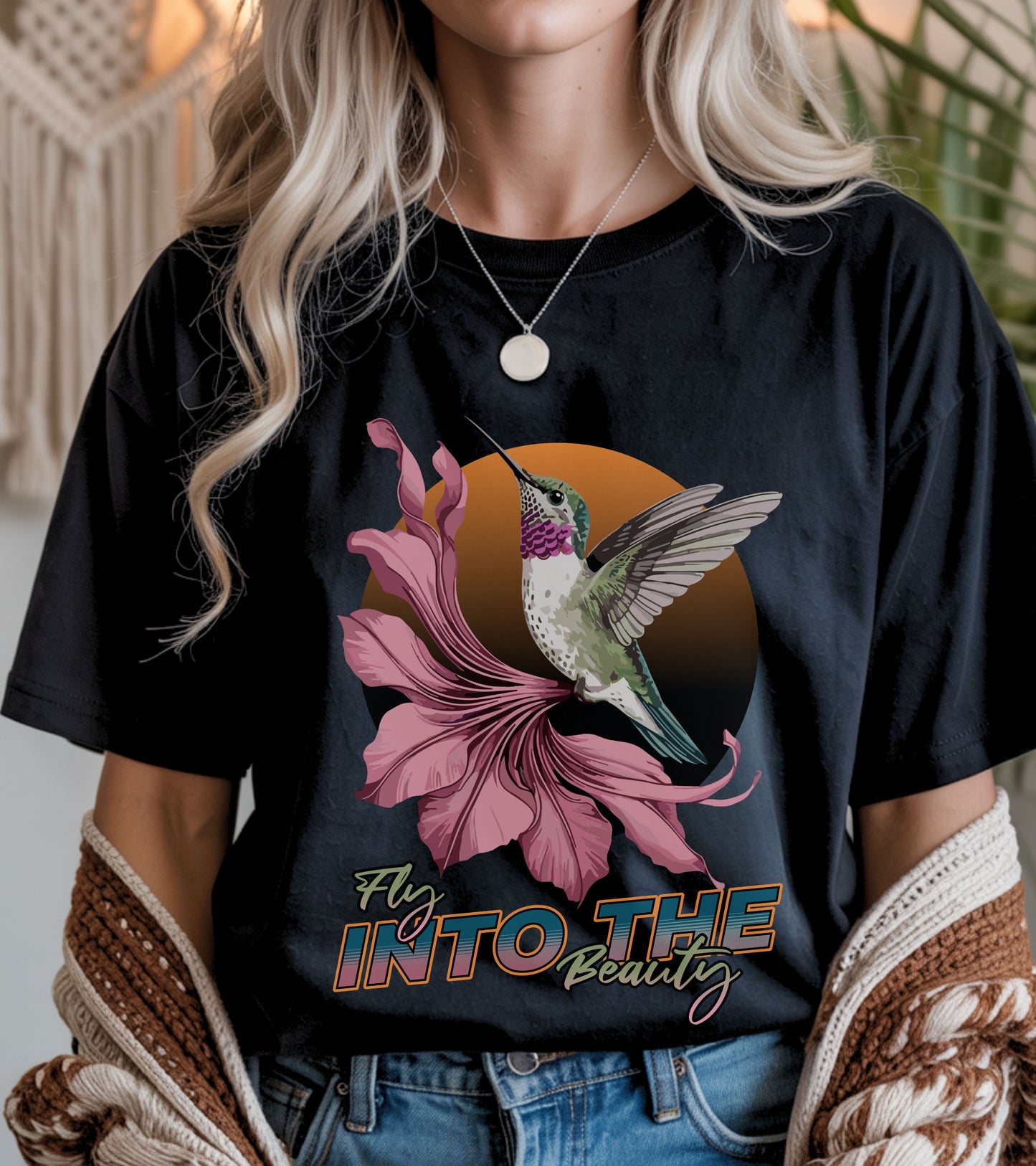 Fly into the beauty t-shirt.