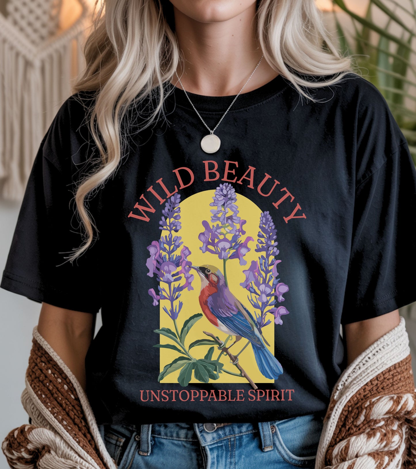 Wild beauty, unstoppable spirit t-shirt.