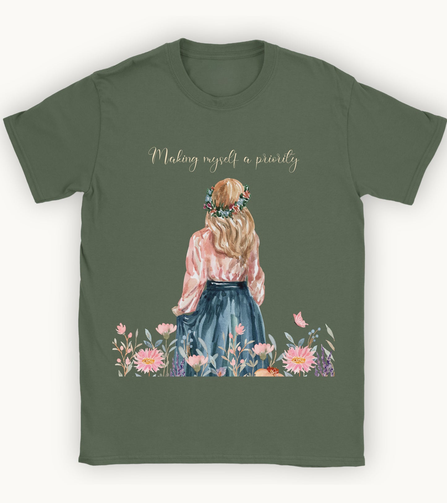 making myself a priority T-shirt