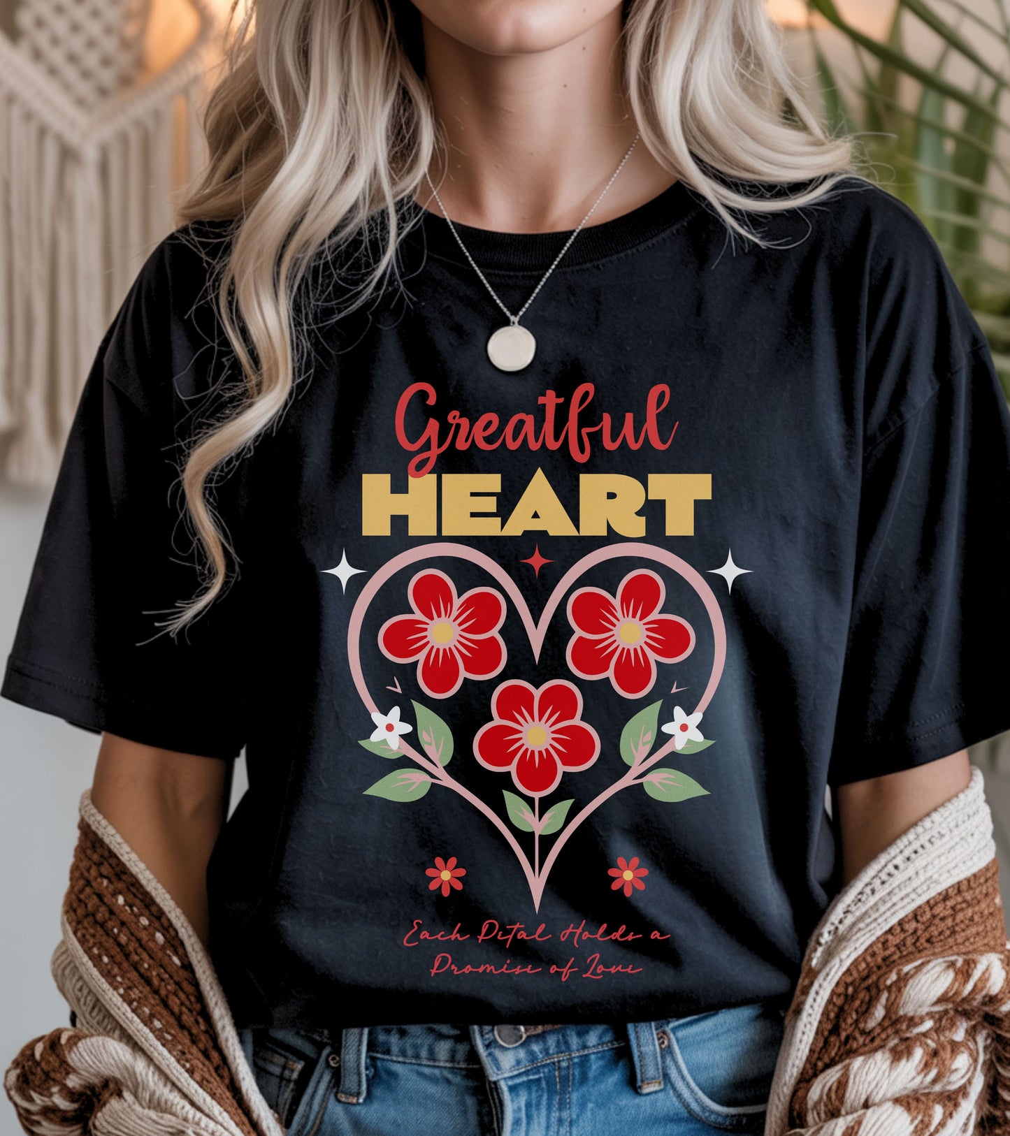 Grateful heart t-shirt.
