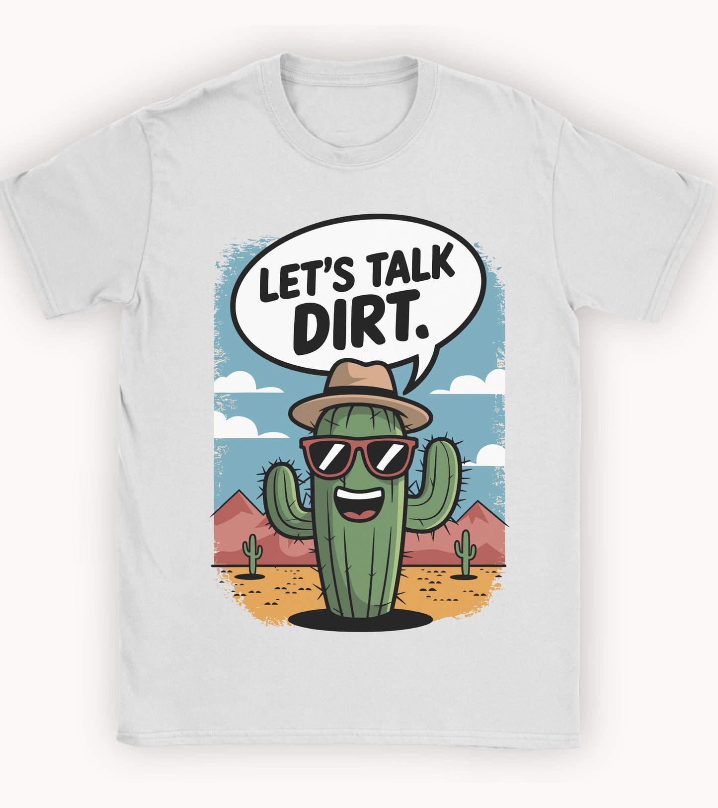 Let's talk dirt t-shirt.