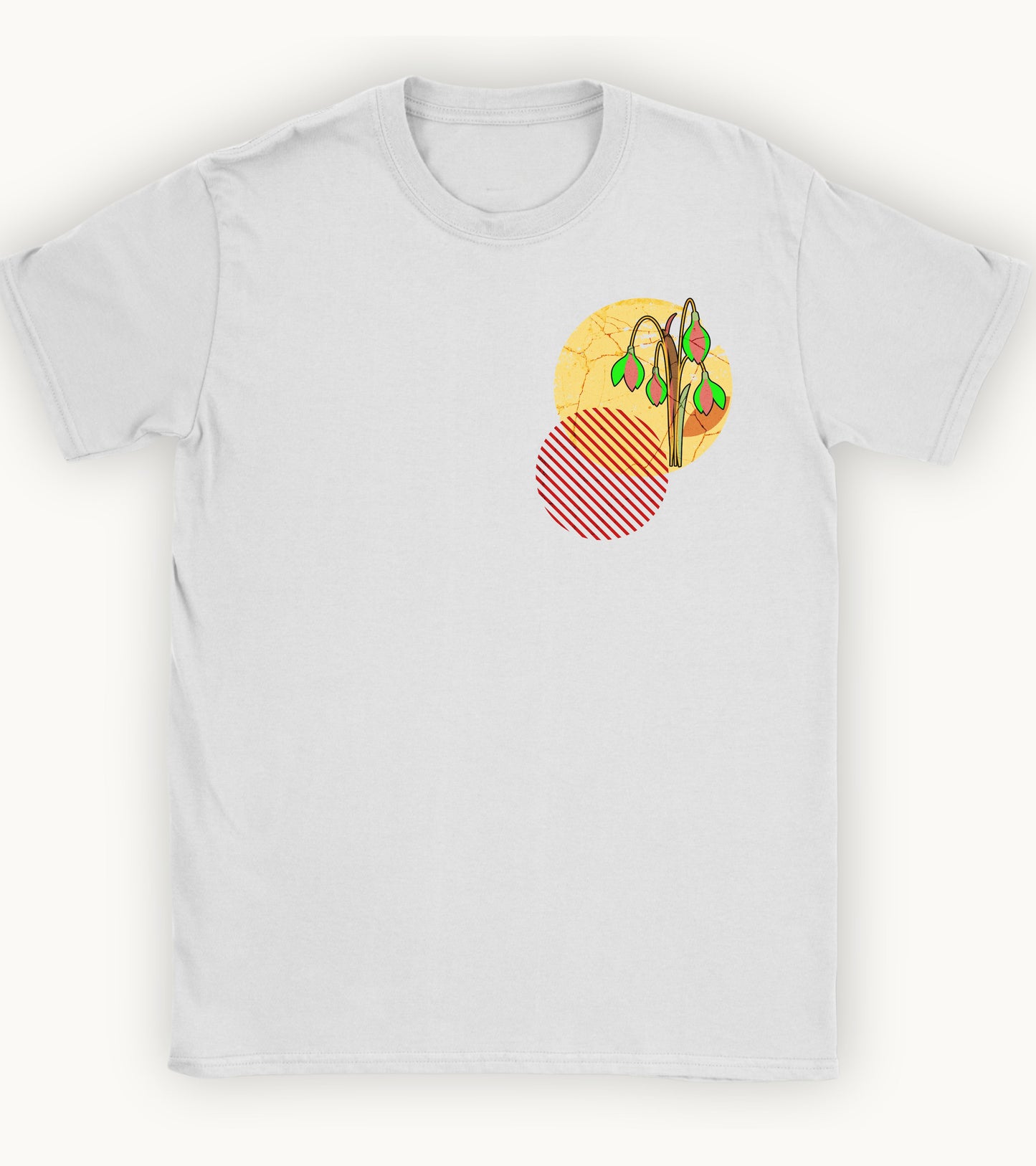 Snow drop, birth month January flower T-shirt