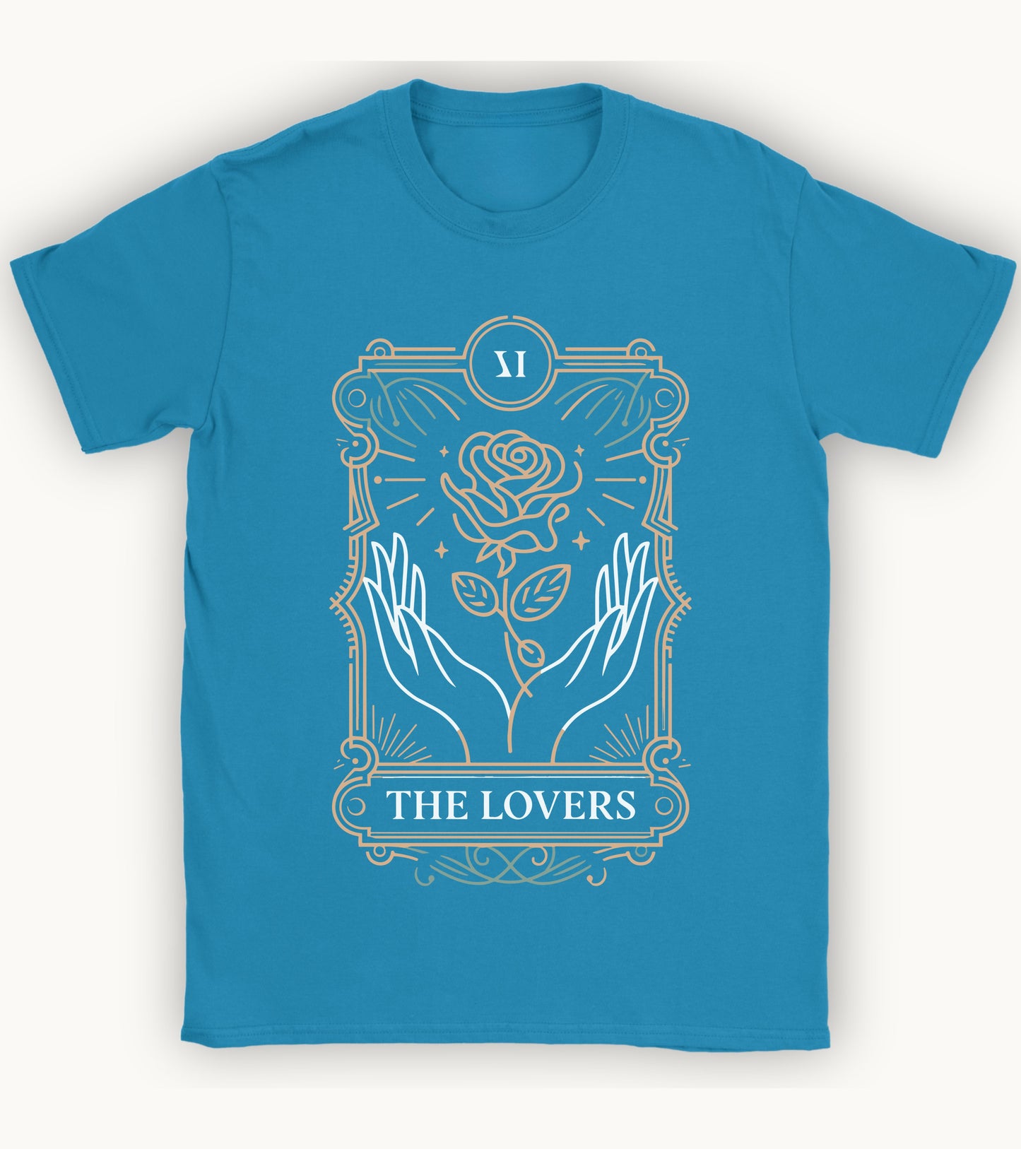 The Lovers’ Bloom – A Floral Tarot Story T-shirt.