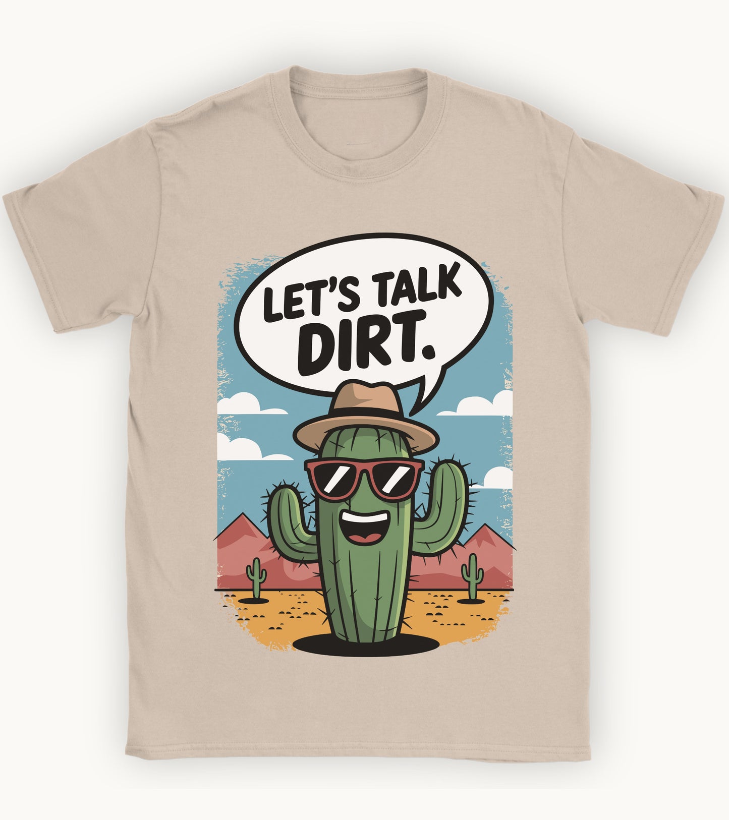 Let's talk dirt t-shirt.