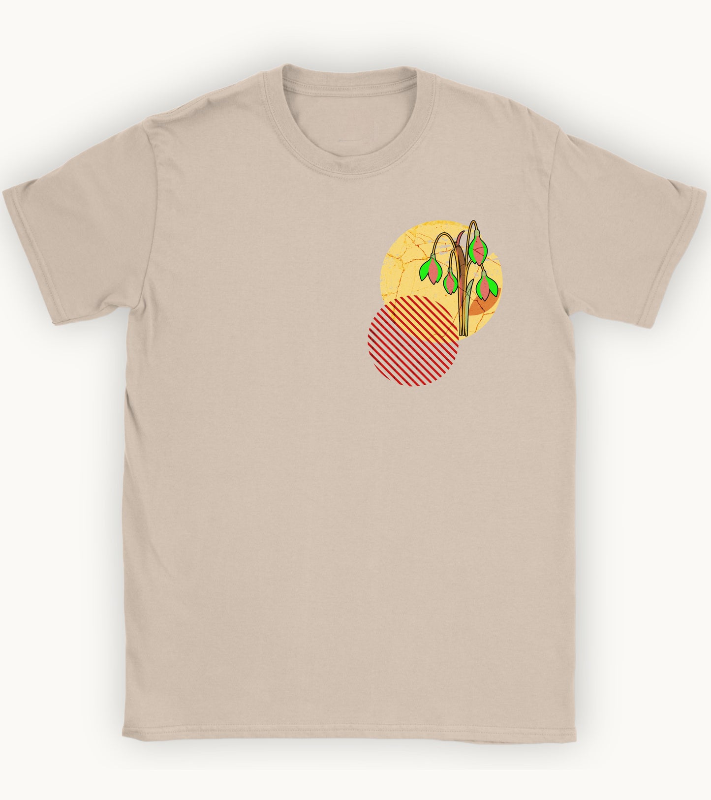 Snow drop, birth month January flower T-shirt