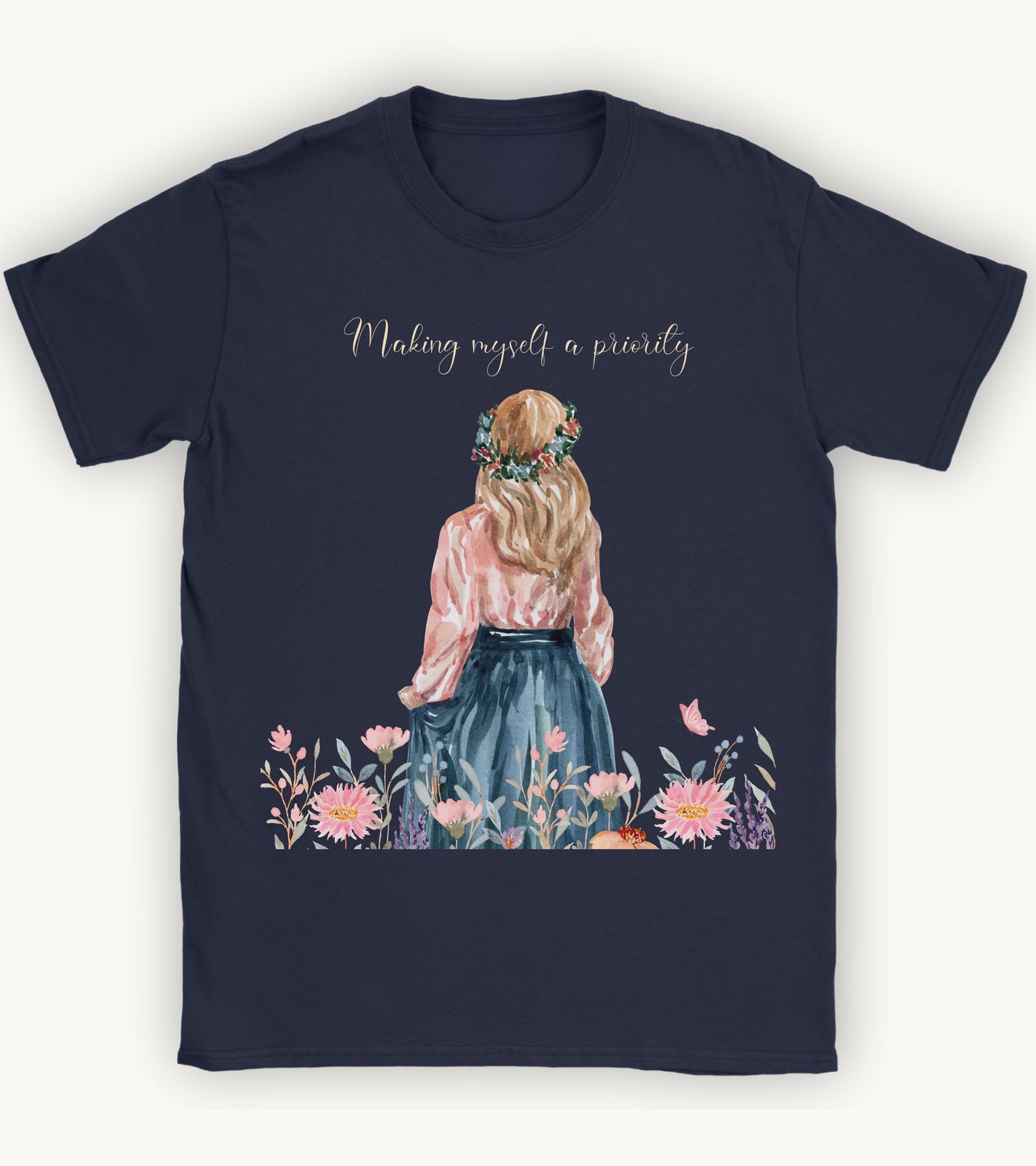 making myself a priority T-shirt