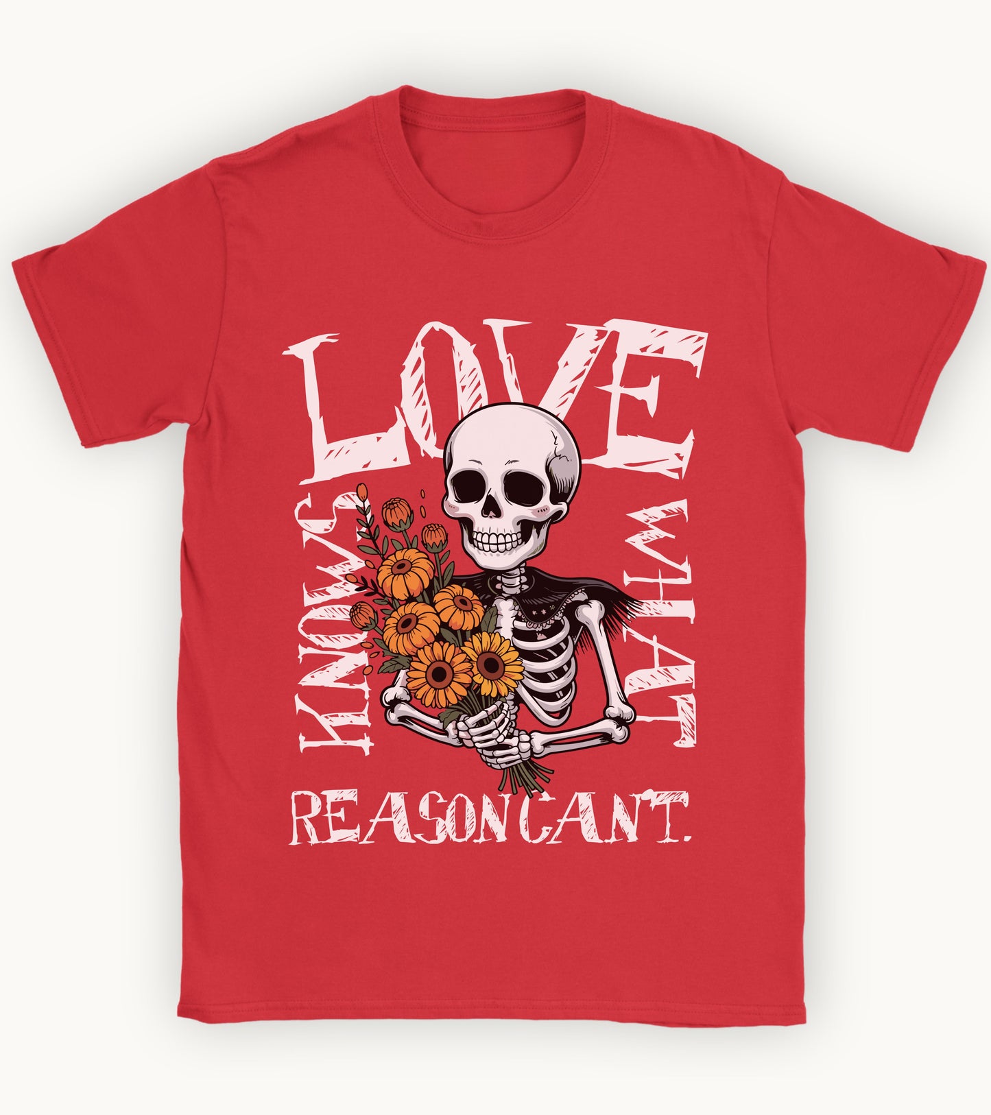 Love knows what T-shirt.
