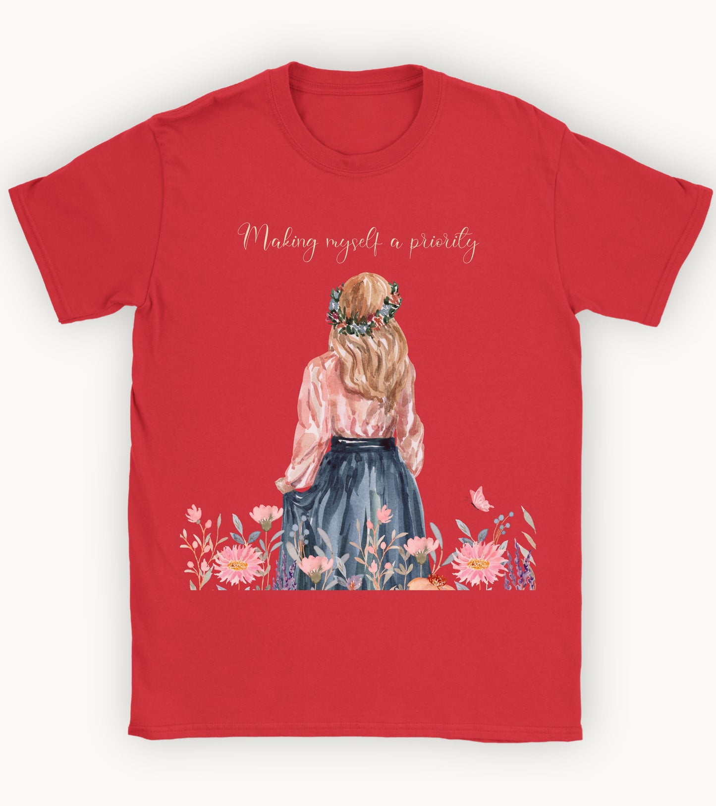 making myself a priority T-shirt