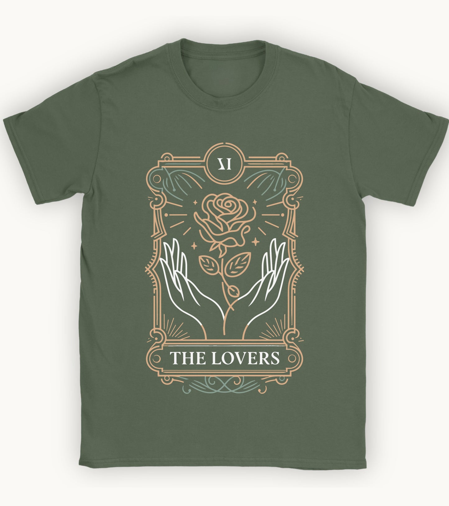 The Lovers’ Bloom – A Floral Tarot Story T-shirt.