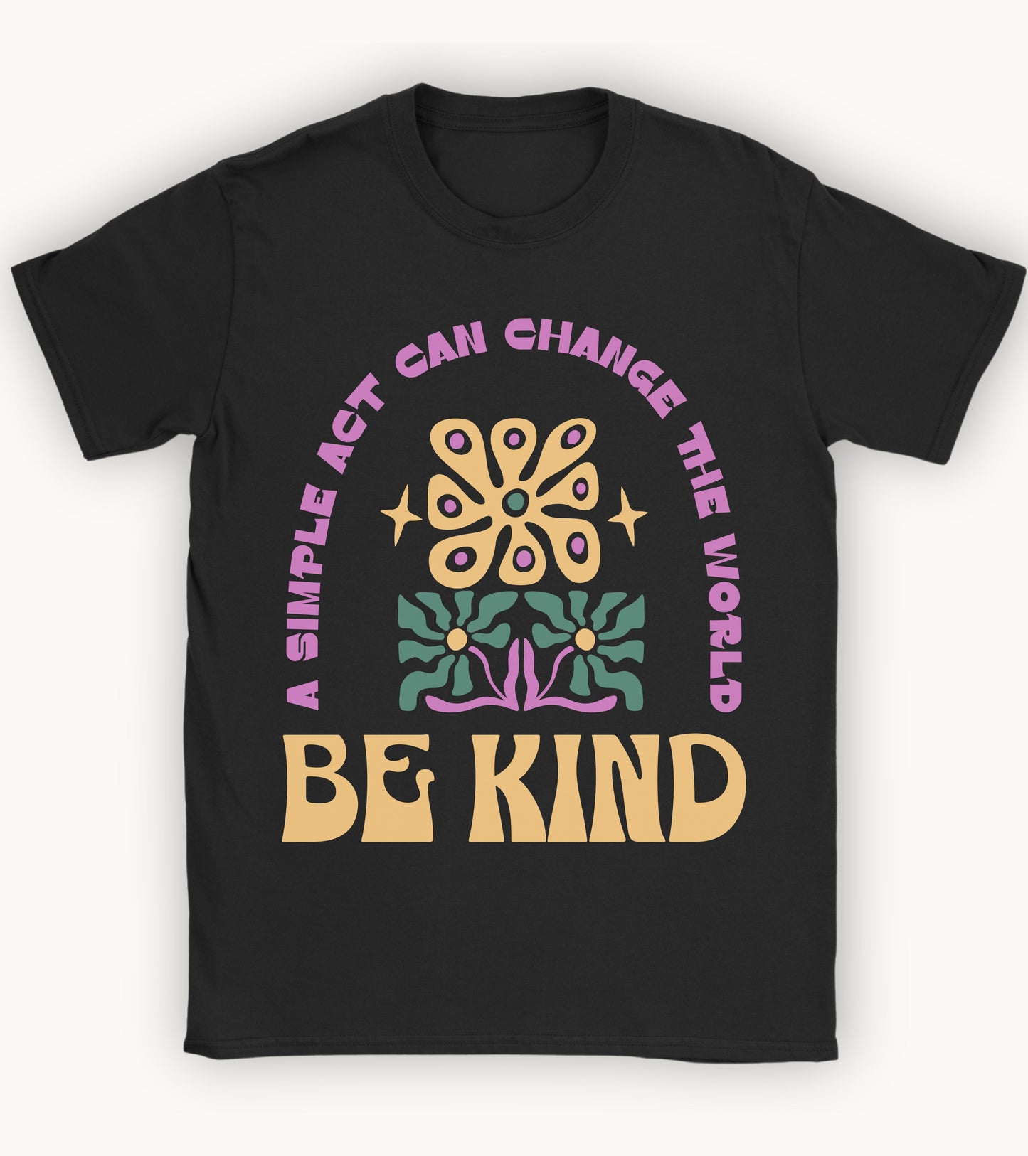 Be kind floral t-shirt.