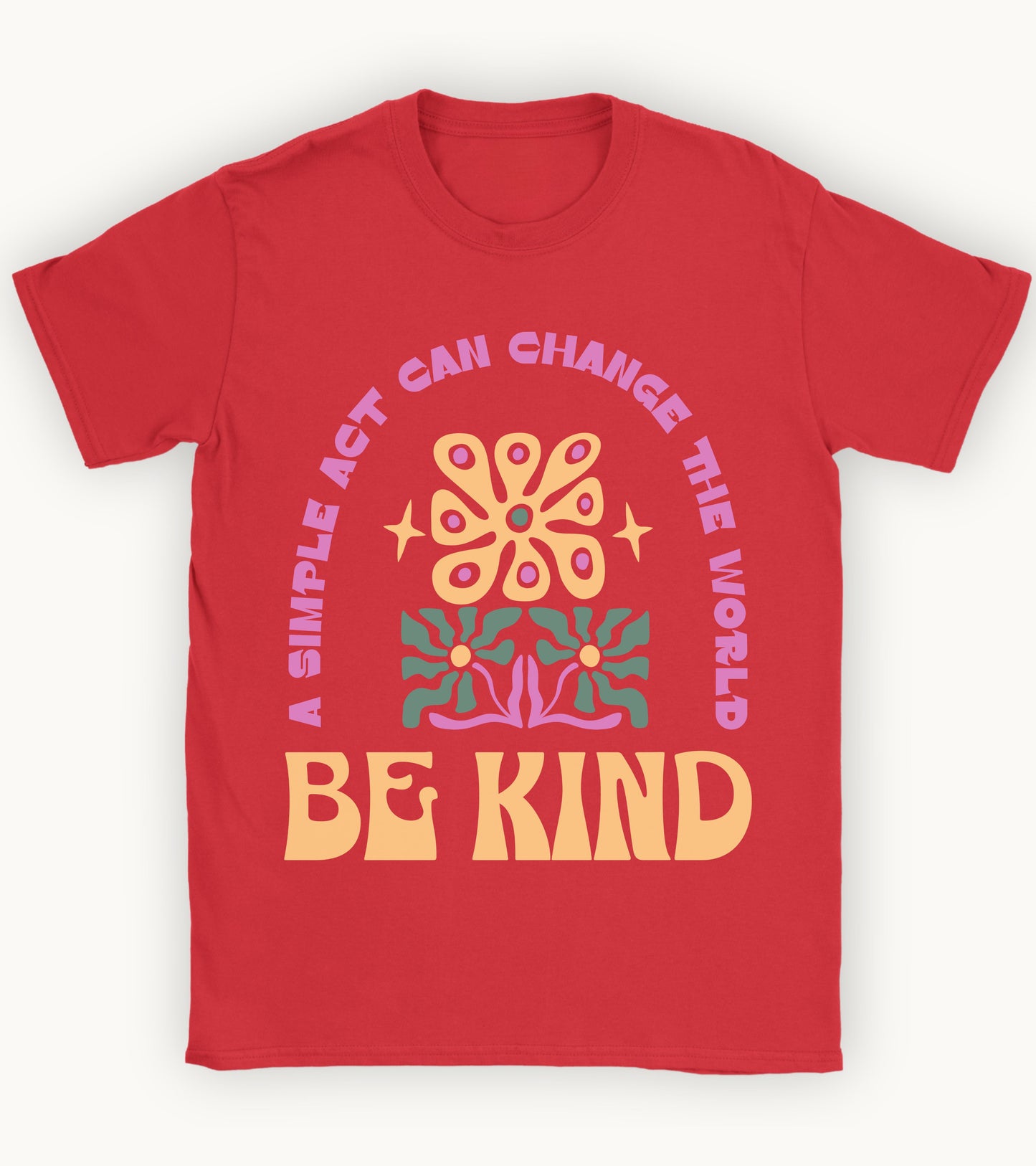 Be kind floral t-shirt.