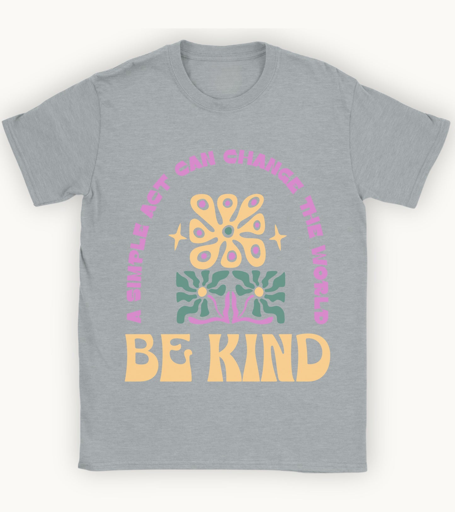 Be kind floral t-shirt.