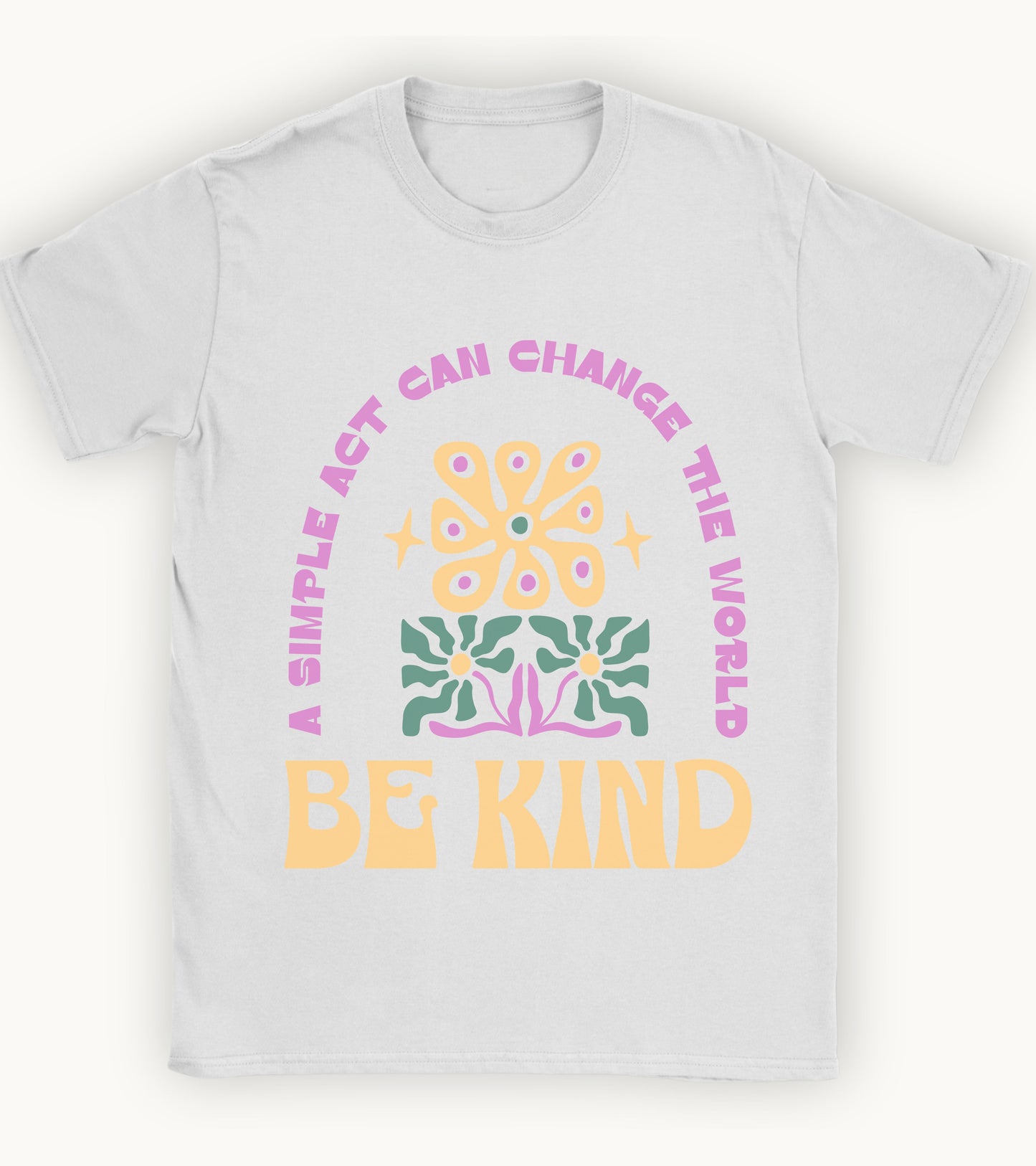 Be kind floral t-shirt.