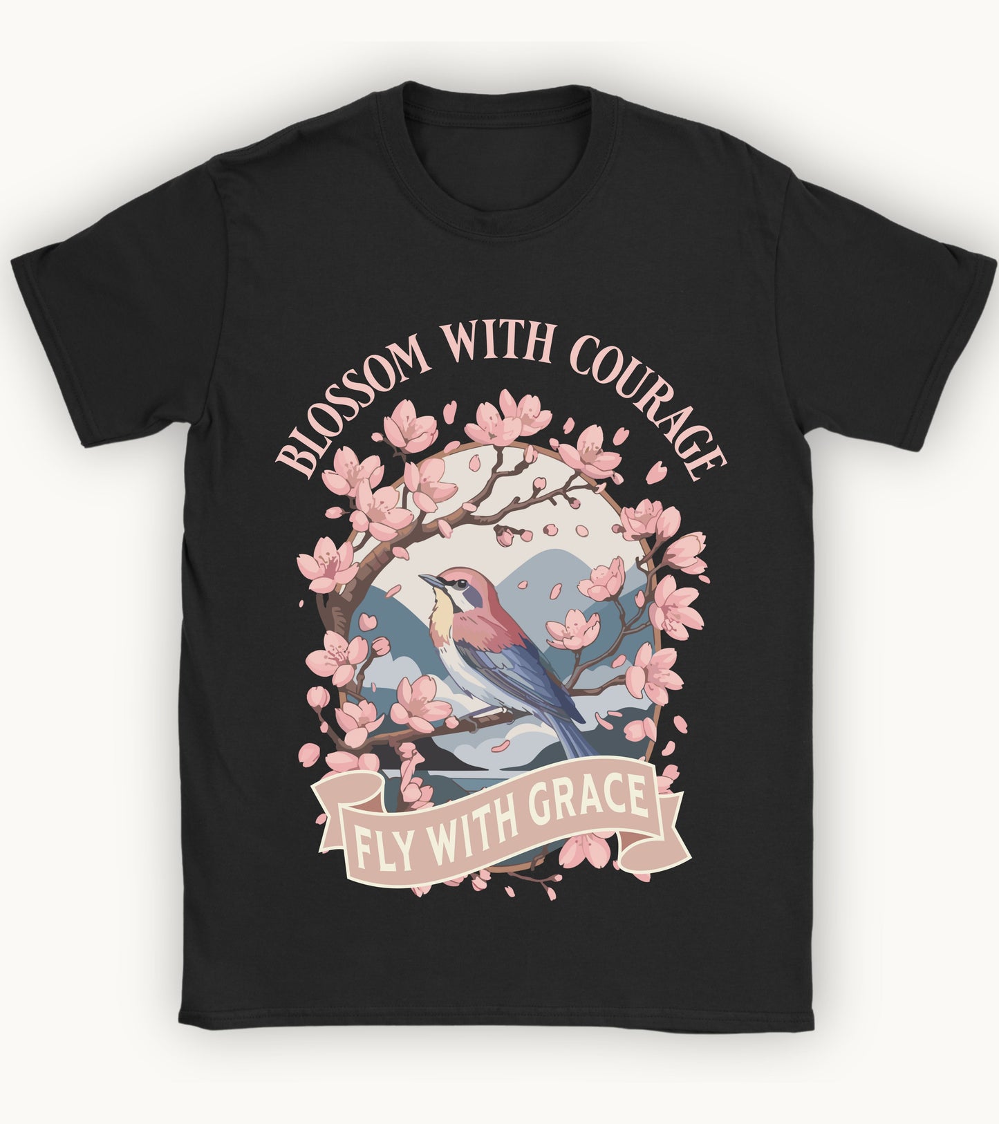 Blossom with courage t-shirt.