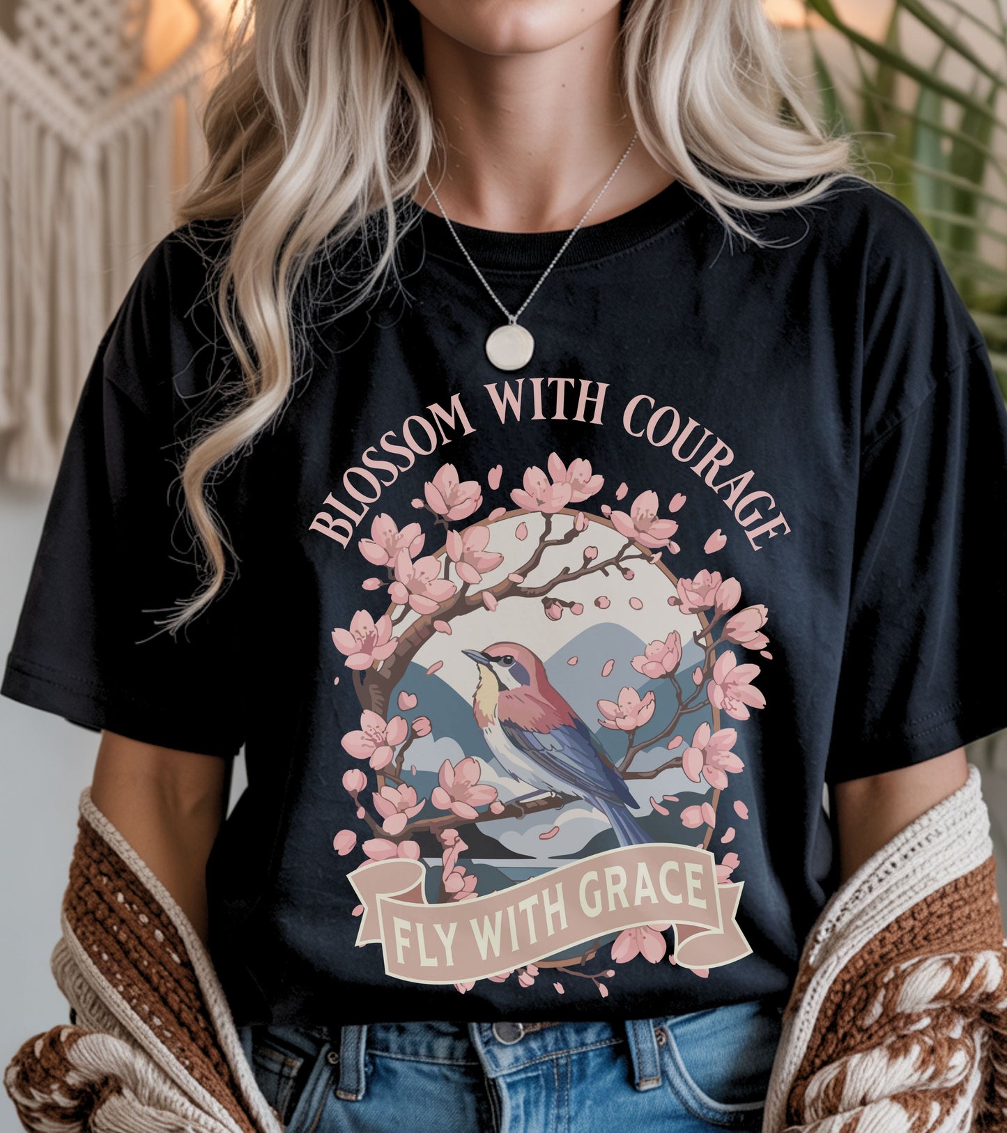 Blossom with courage t-shirt.