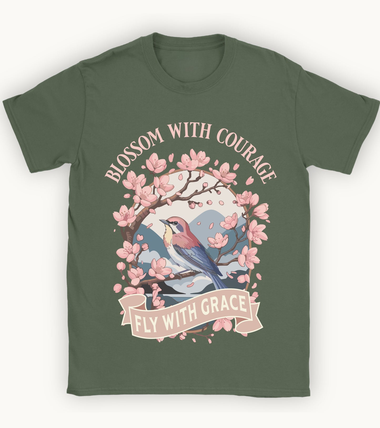Blossom with courage t-shirt.