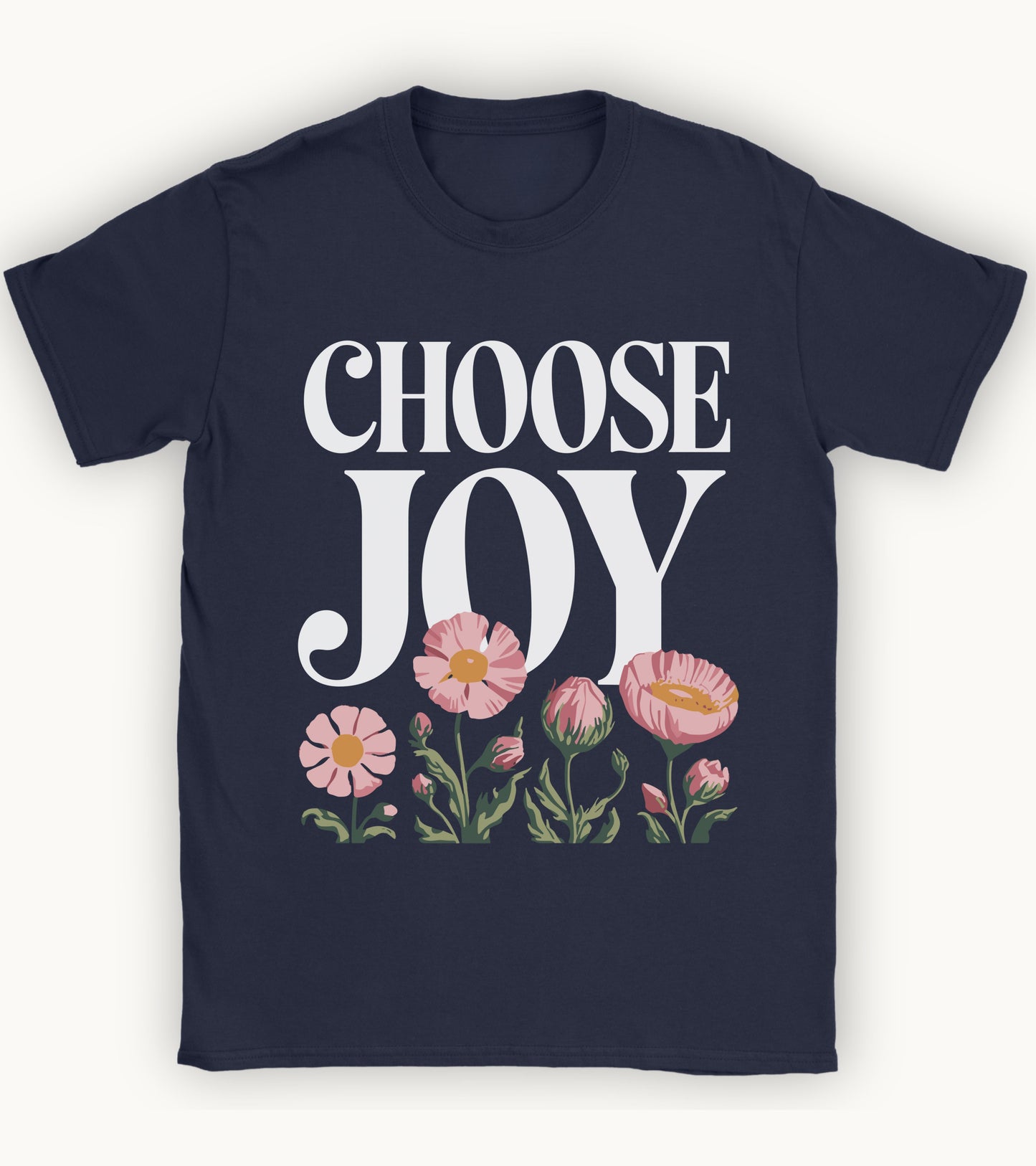 Choose joy floral t-shirt.