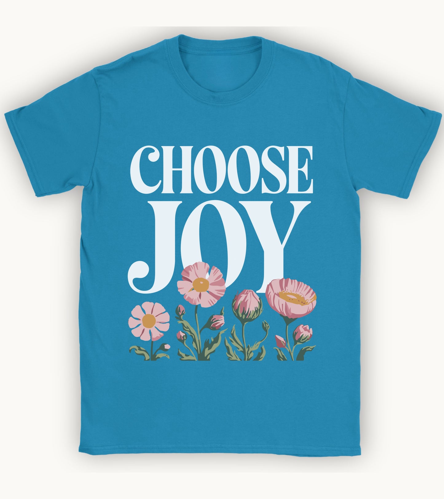 Choose joy floral t-shirt.