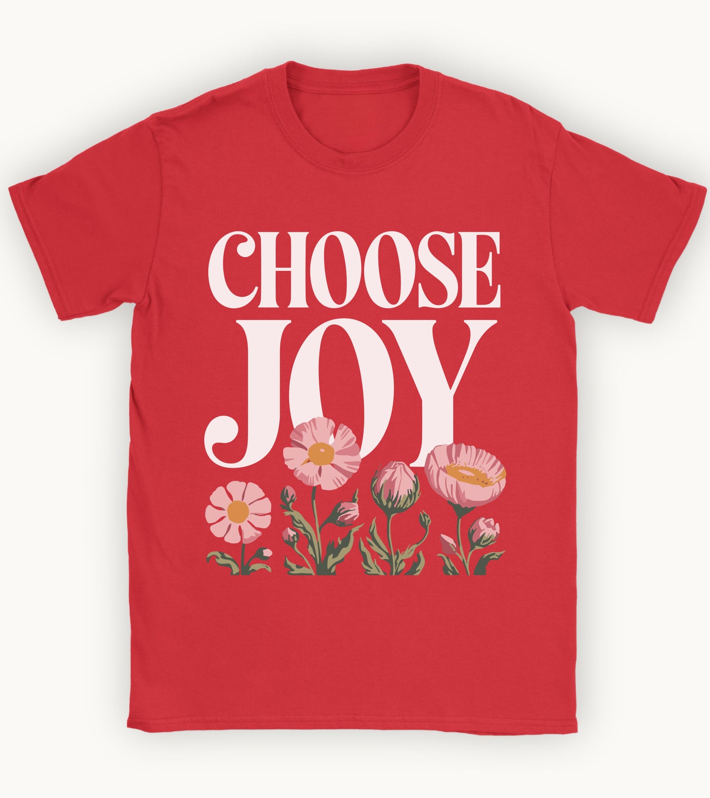Choose joy floral t-shirt.