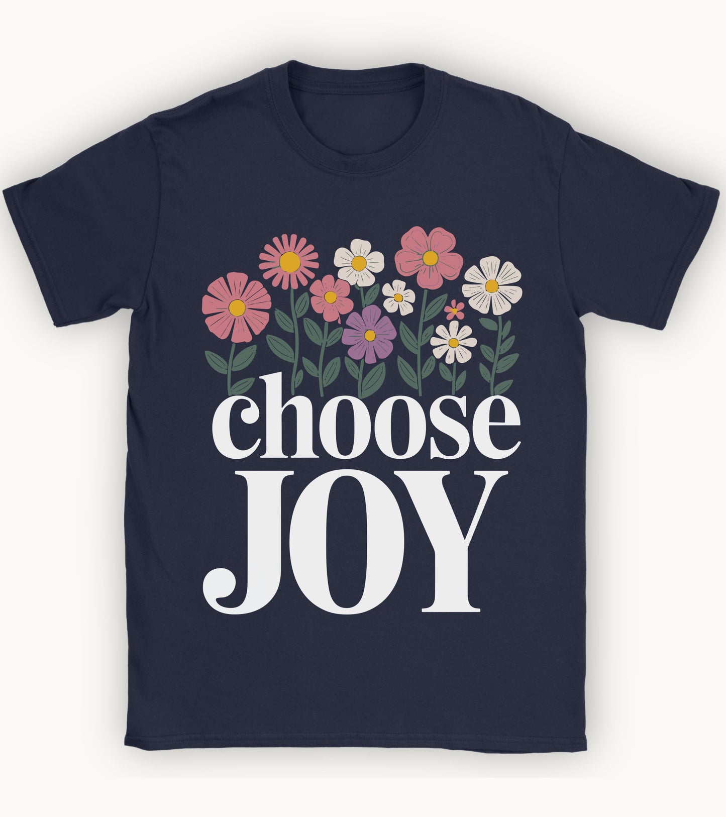 Choose joy floral t-shirt.