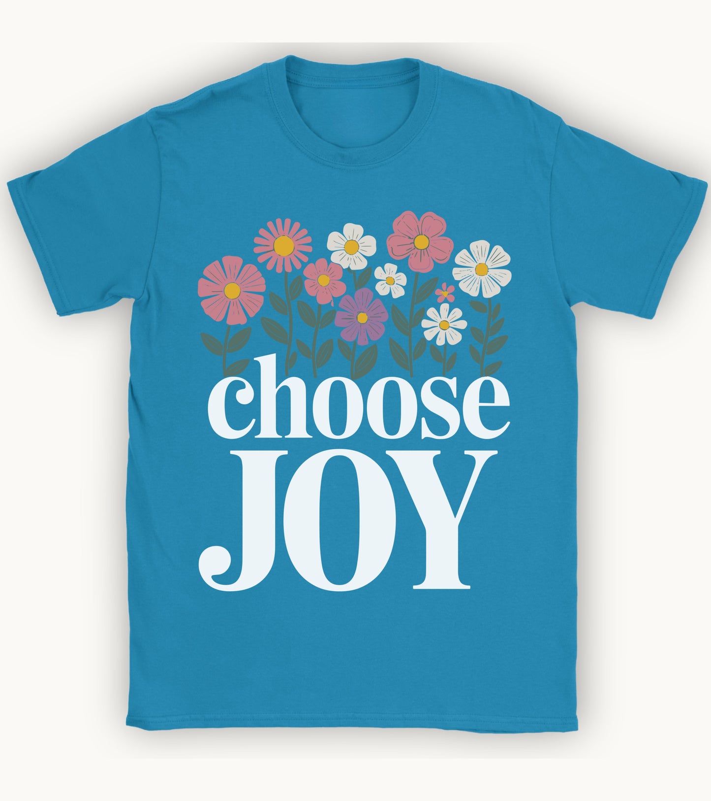 Choose joy floral t-shirt.