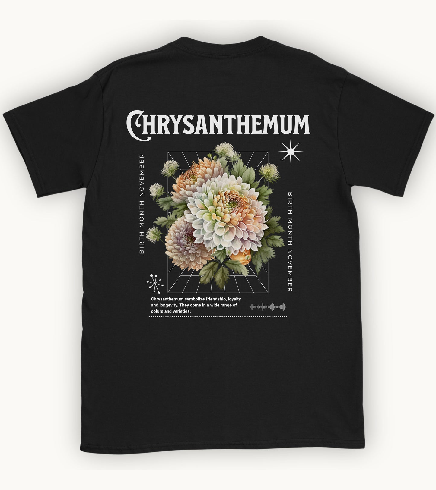 Chrysanthemum, birth month November flower 2 T-shirt