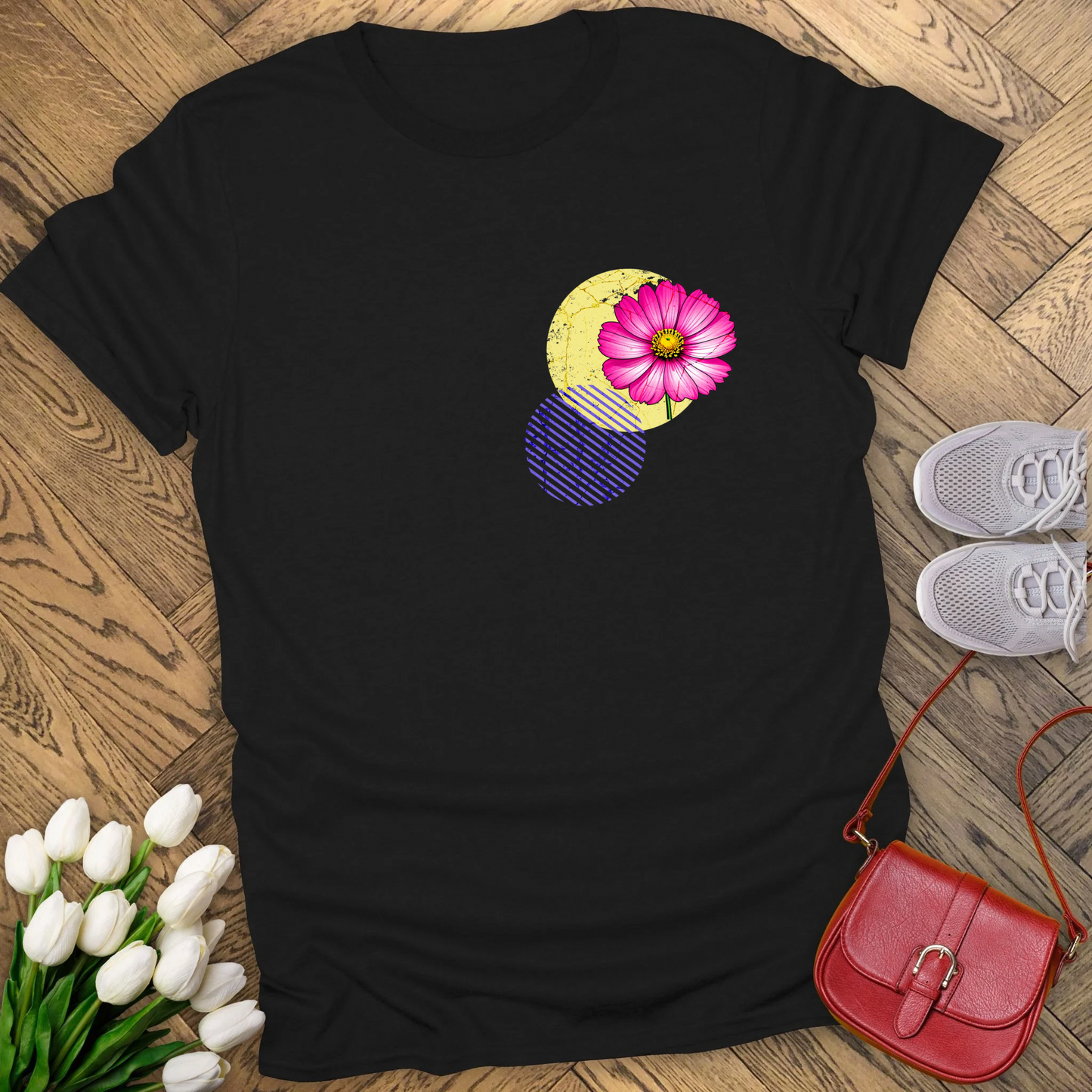 Cosmos, birth month October flower T-shirt