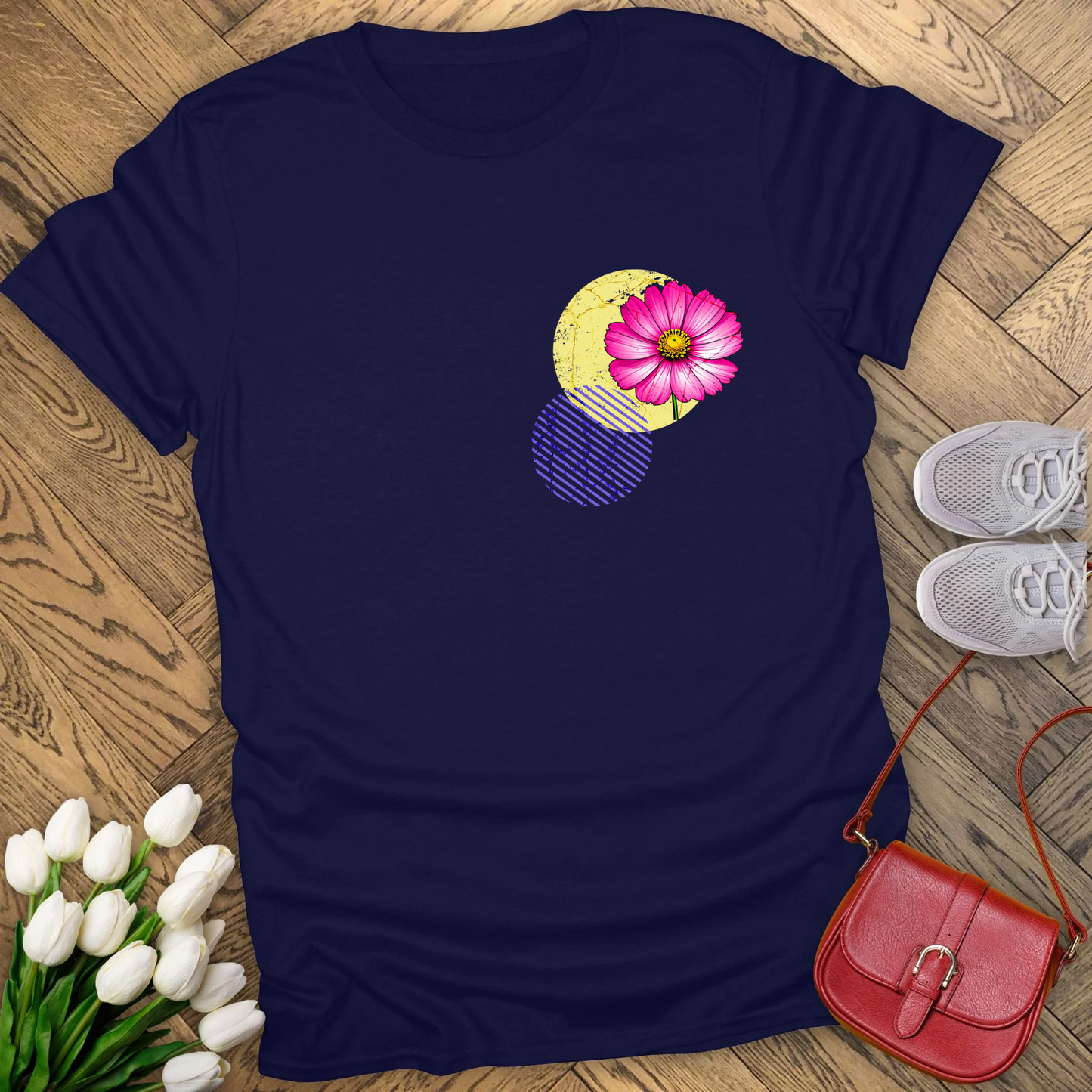 Cosmos, birth month October flower T-shirt