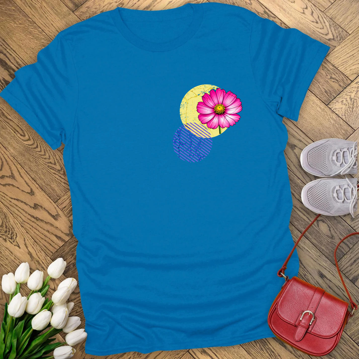Cosmos, birth month October flower T-shirt