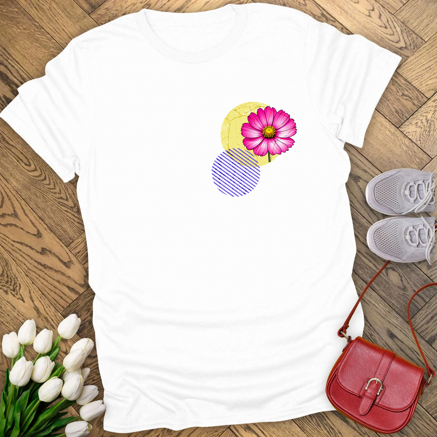 Cosmos, birth month October flower T-shirt
