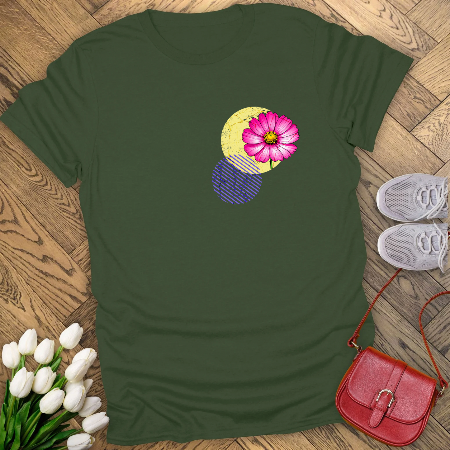 Cosmos, birth month October flower T-shirt