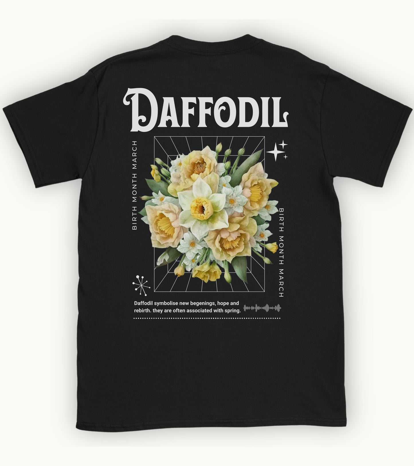 Daffodil, birth month march flower T-shirt
