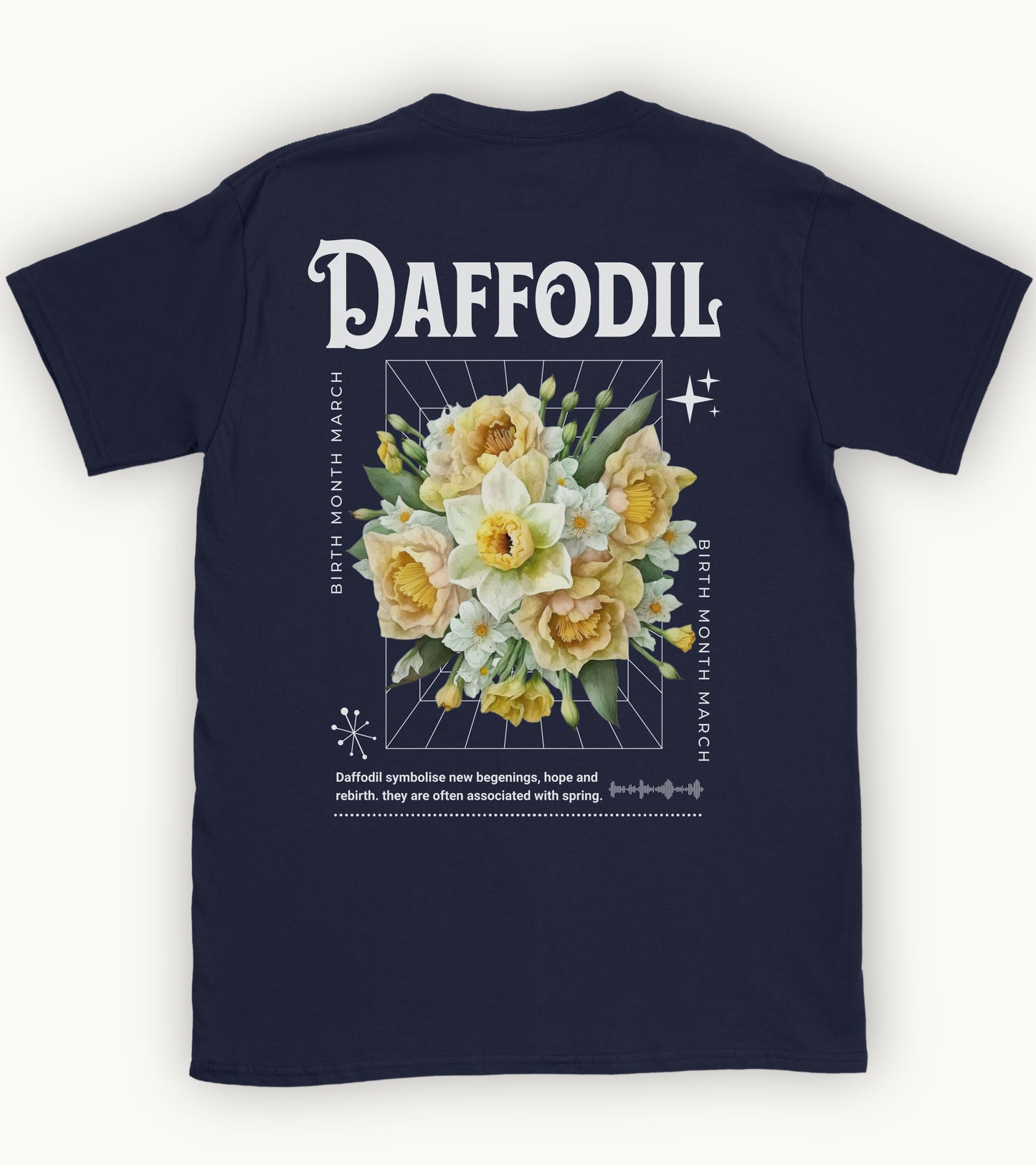 Daffodil, birth month march flower T-shirt