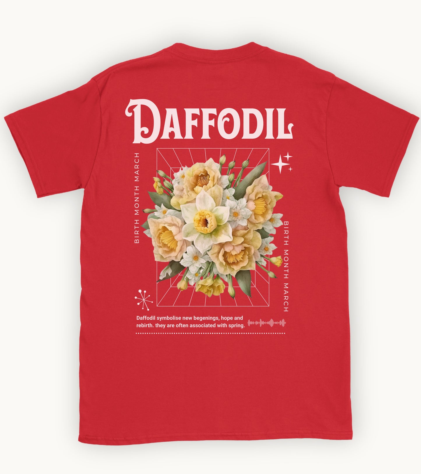 Daffodil, birth month march flower T-shirt
