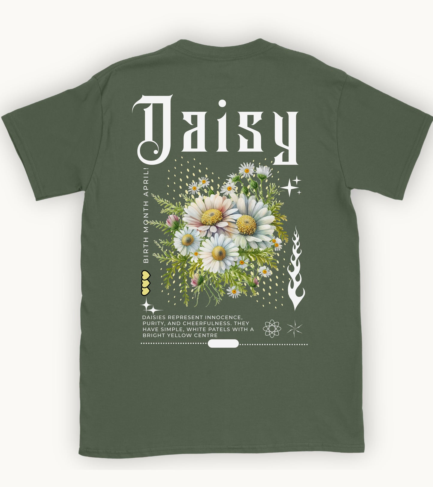 Daisy, Birth month April flower T-shirt
