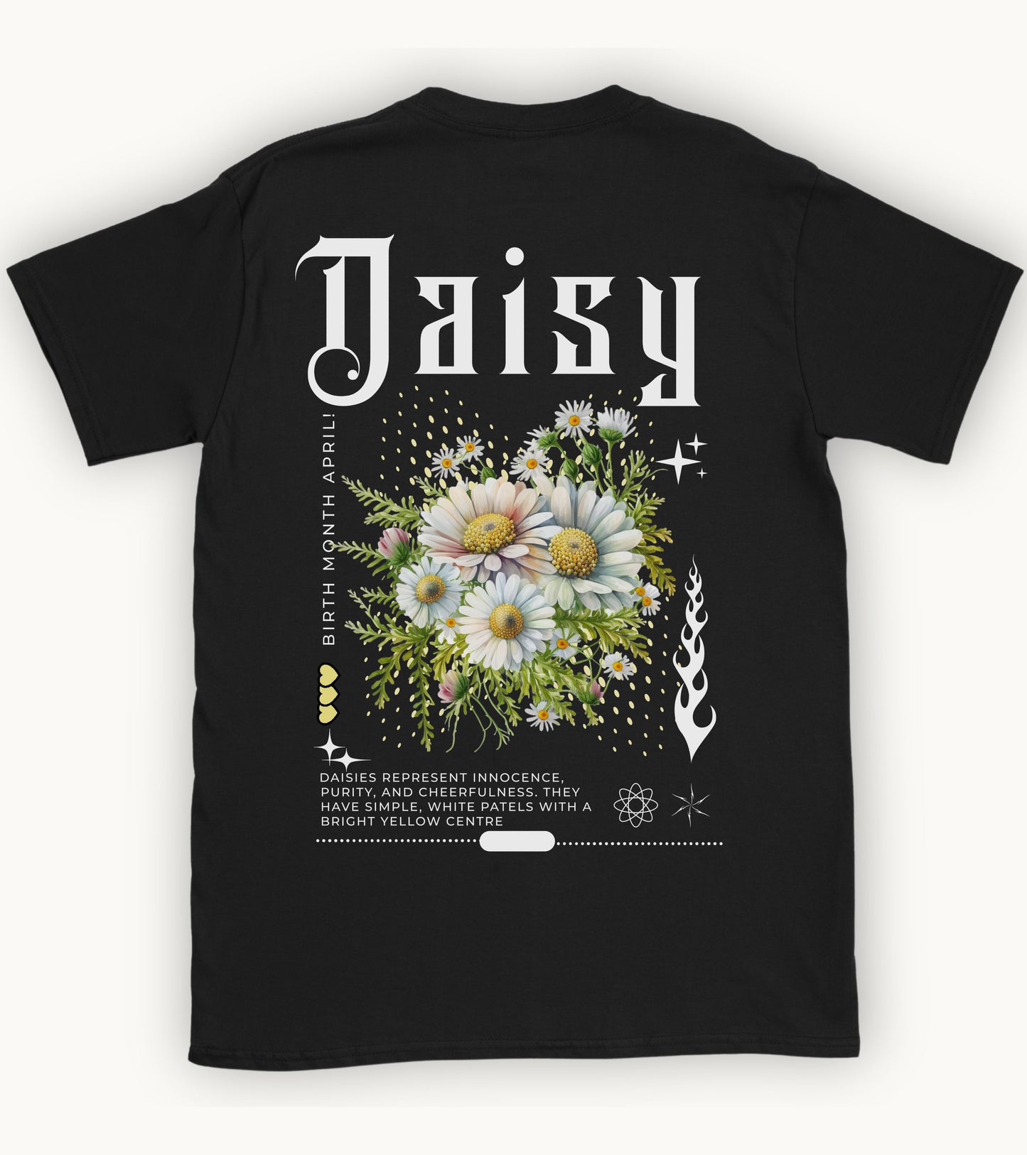 Daisy, Birth month April flower T-shirt