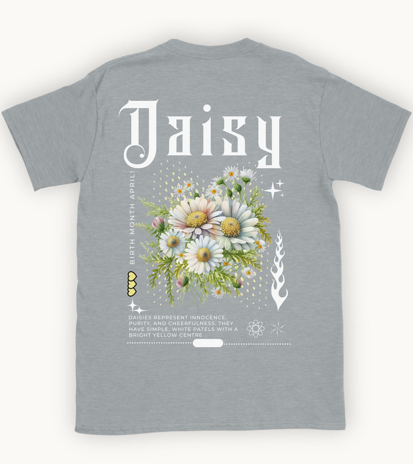 Daisy, Birth month April flower T-shirt