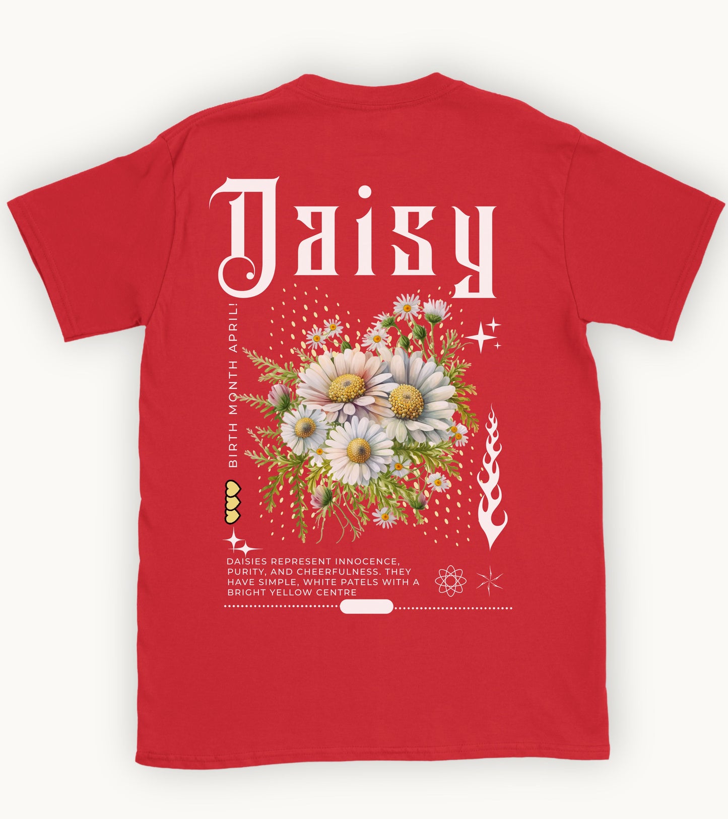 Daisy, Birth month April flower T-shirt