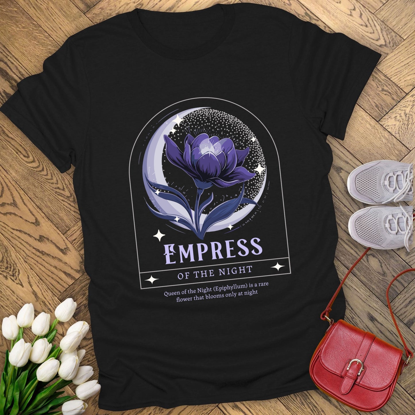 Empress of the Night – The Queen of the Night Flower T-shirt.