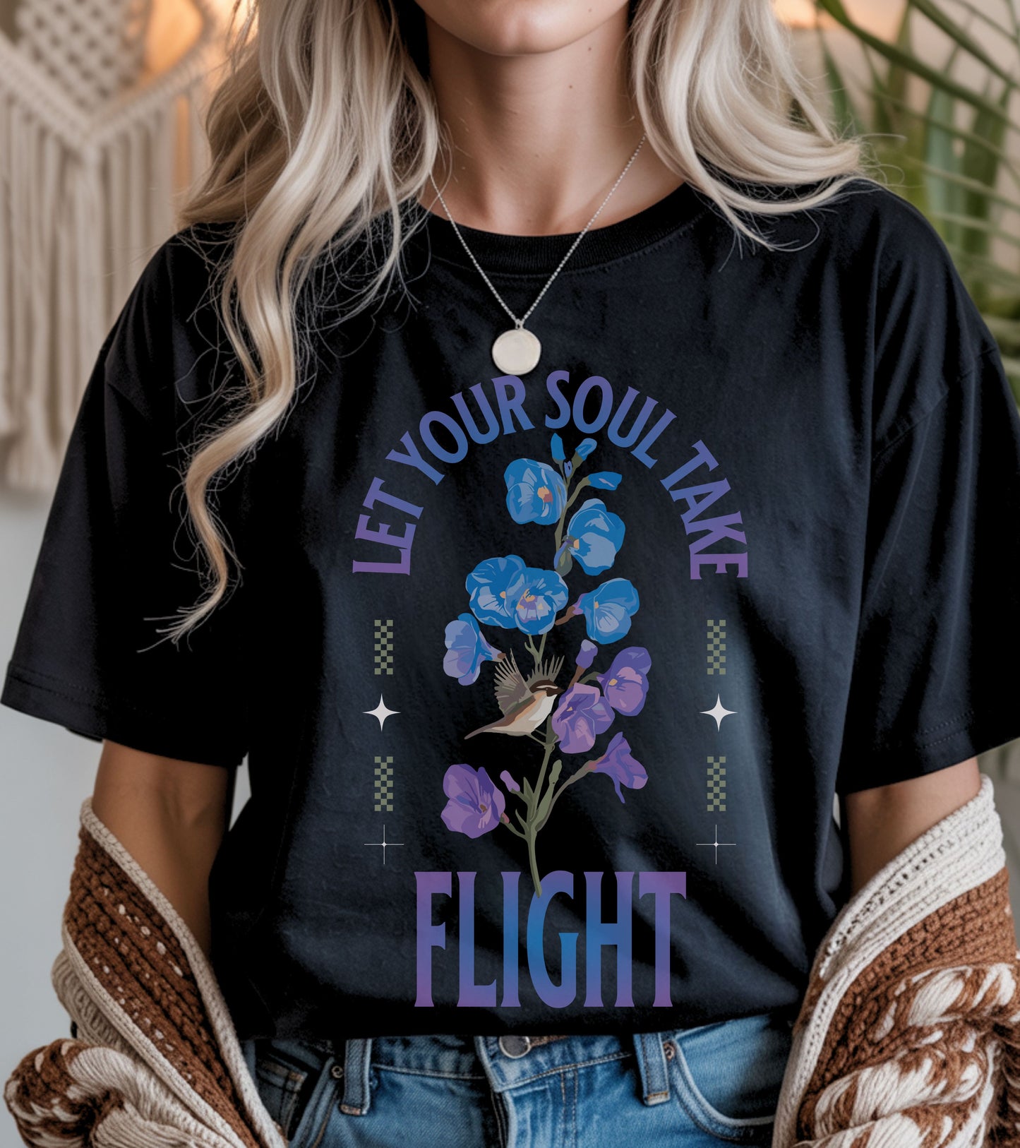 Let your Soul take Flight t-shirt.