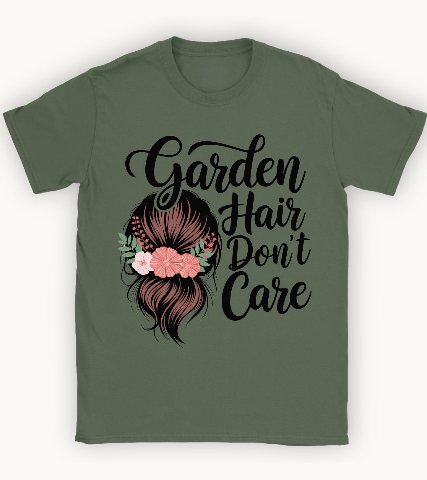Garden hair don't care t-shirt.