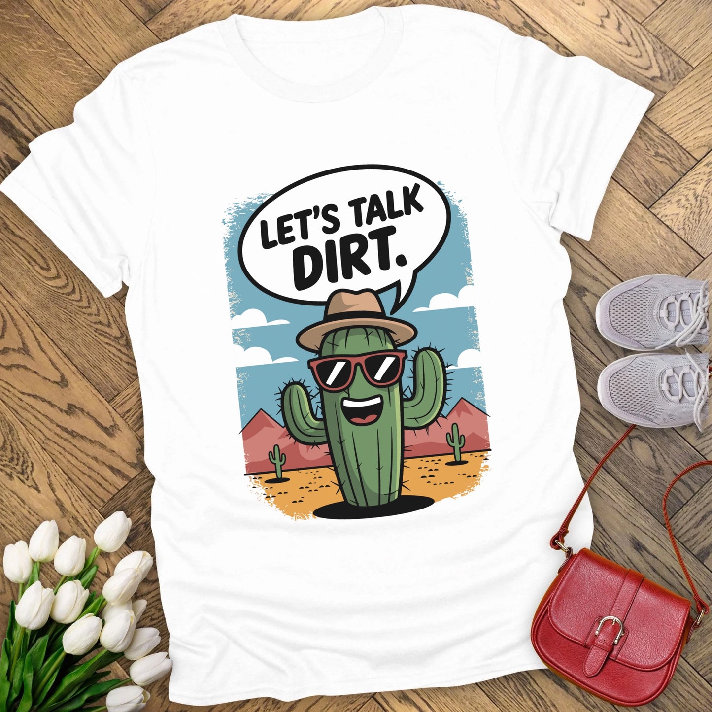 Let's talk dirt t-shirt.