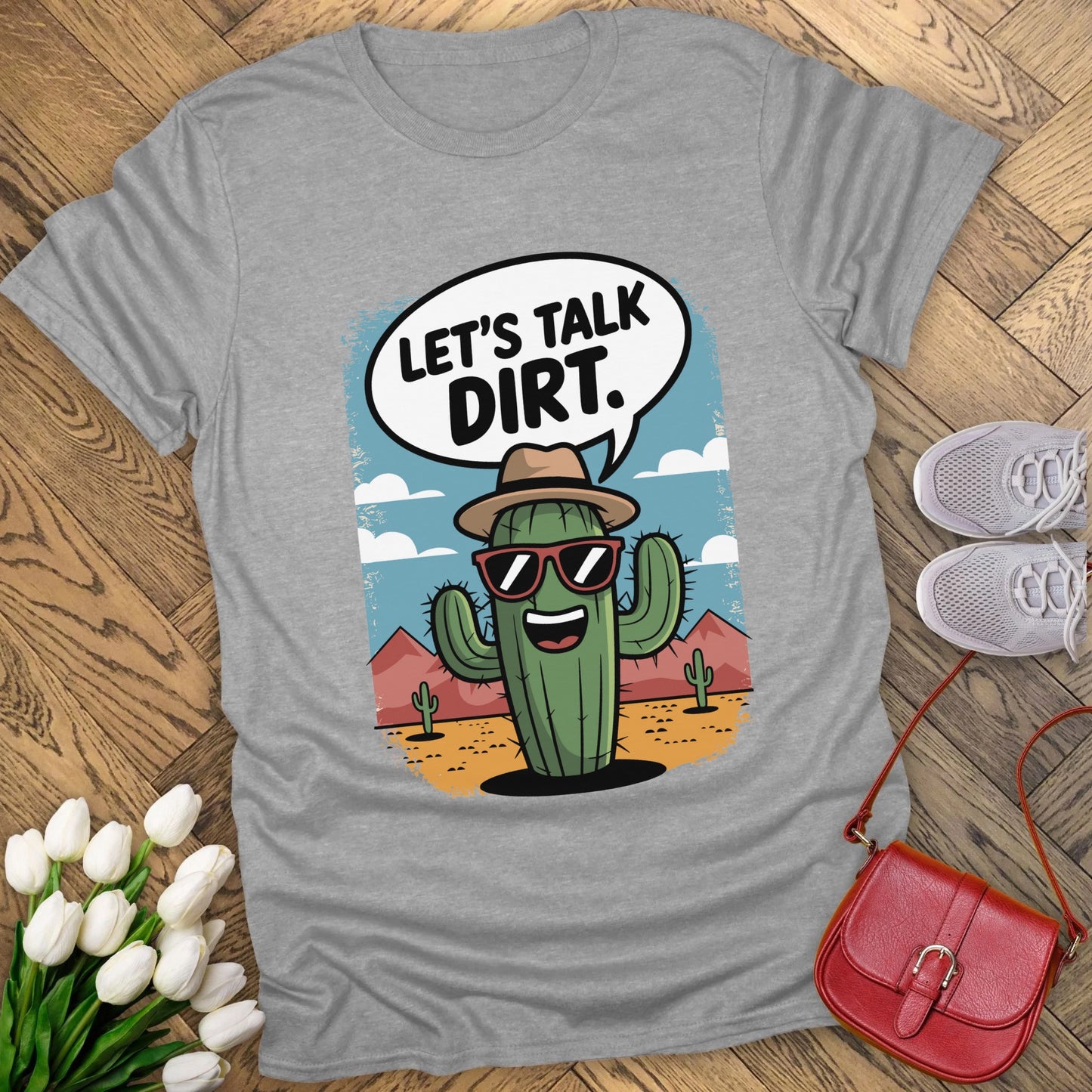 Let's talk dirt t-shirt.