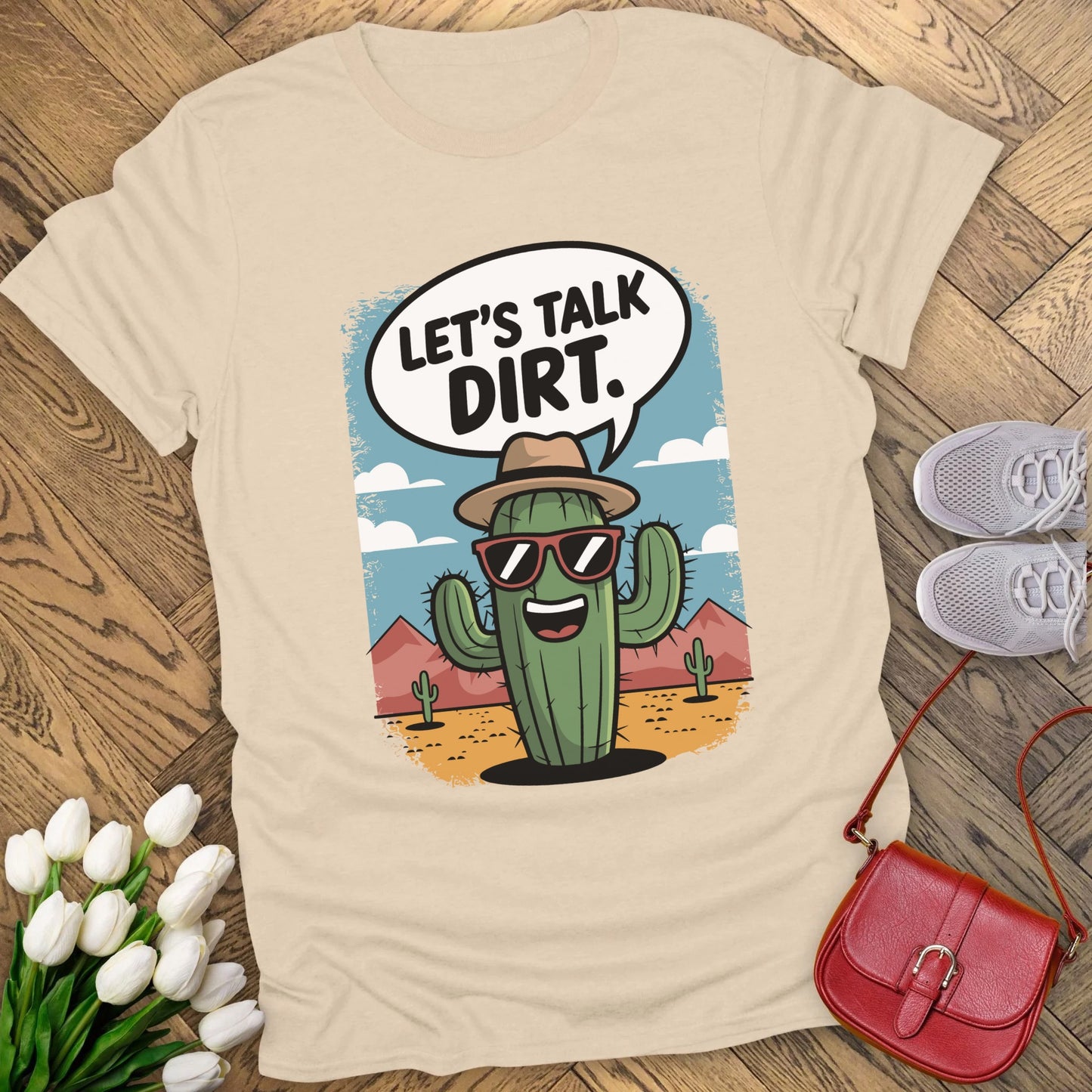 Let's talk dirt t-shirt.