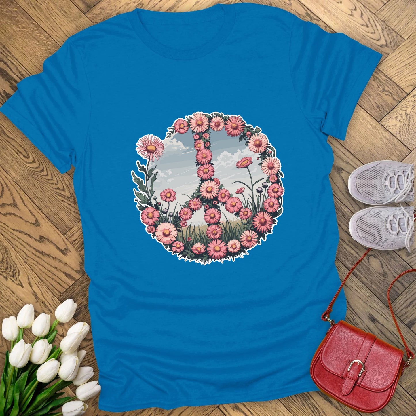 Peace blooms t-shirt.