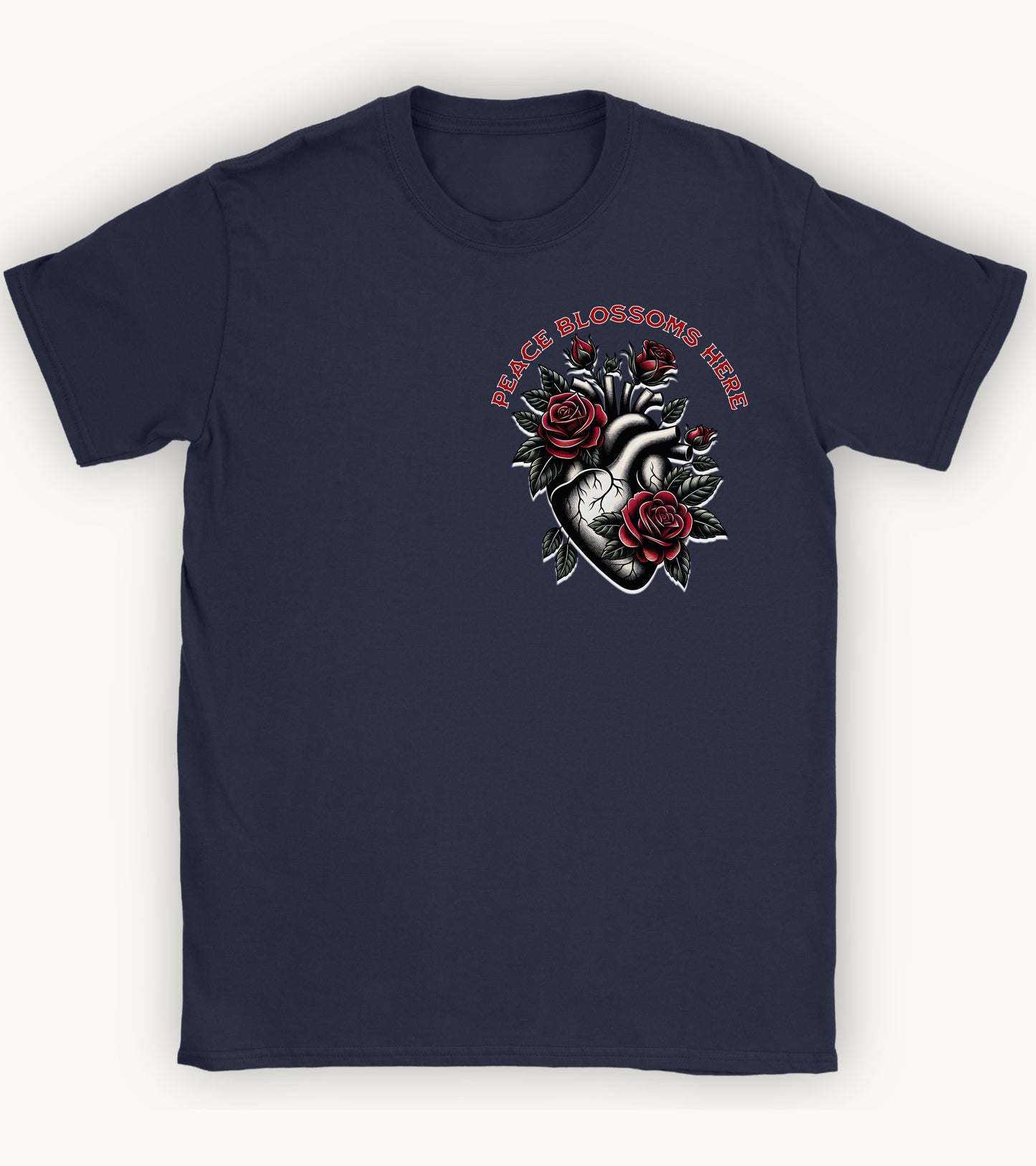 Peace blossoms here T-shirt